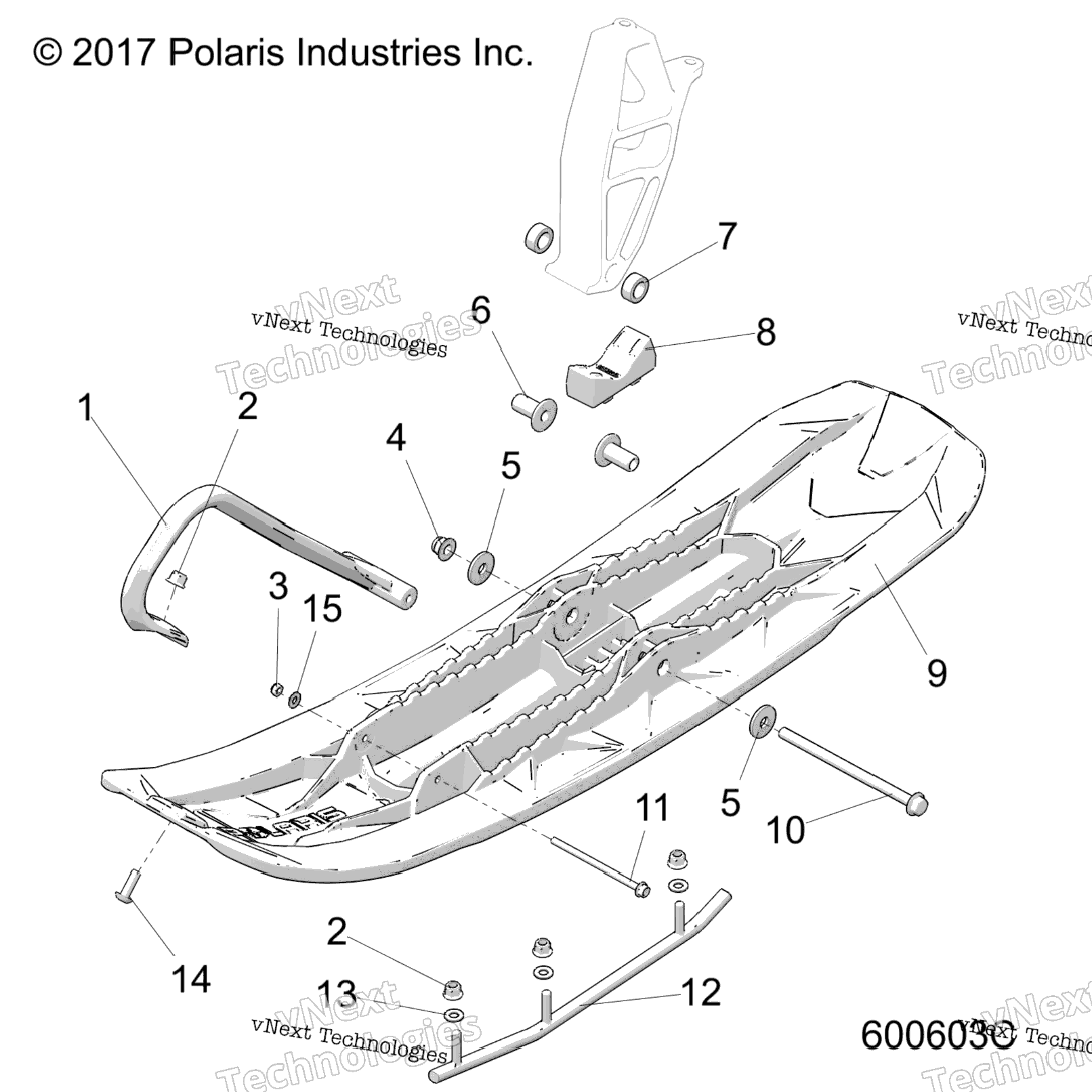 Steering, Ski Asm. Pro Float