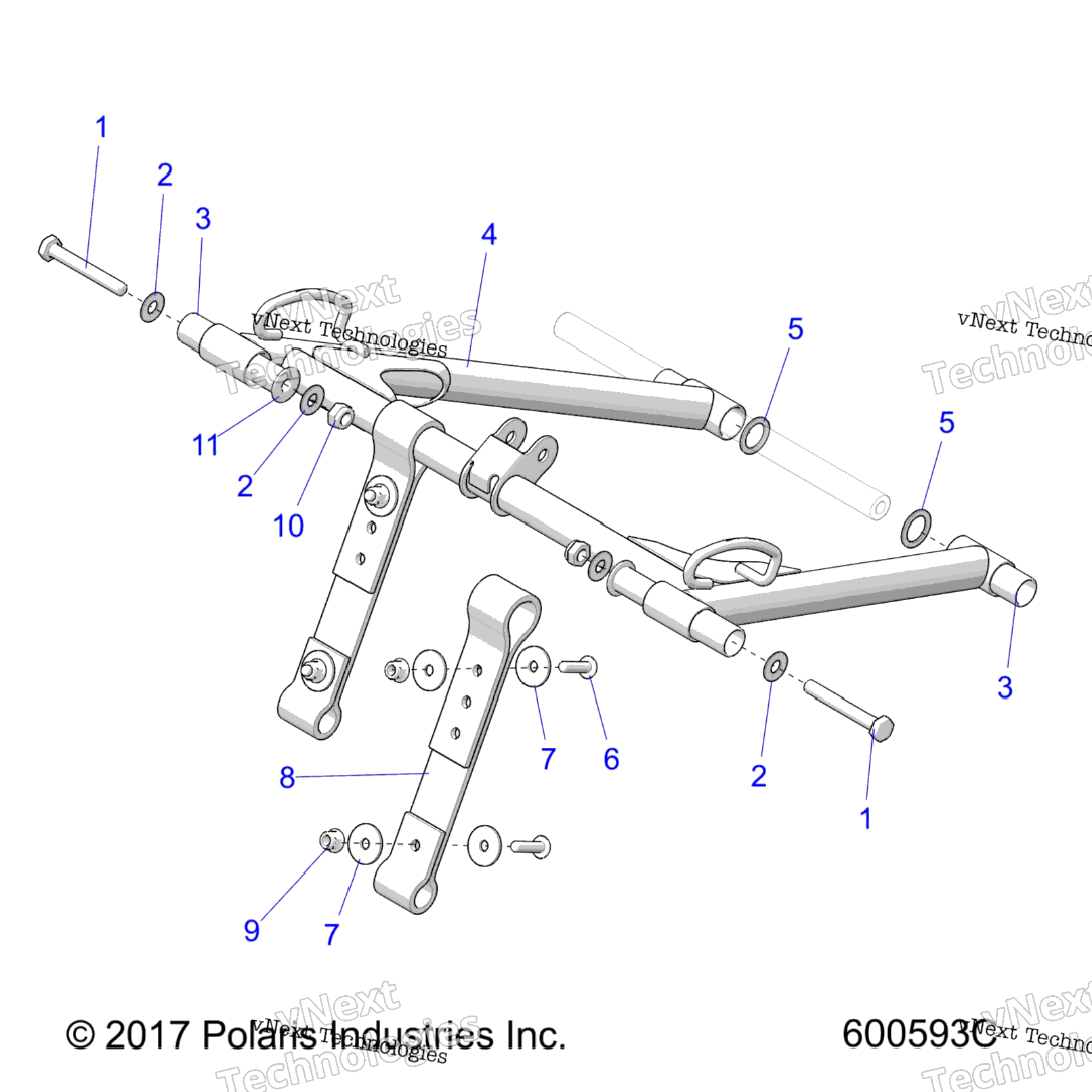 Suspension, Torque Arm, Front