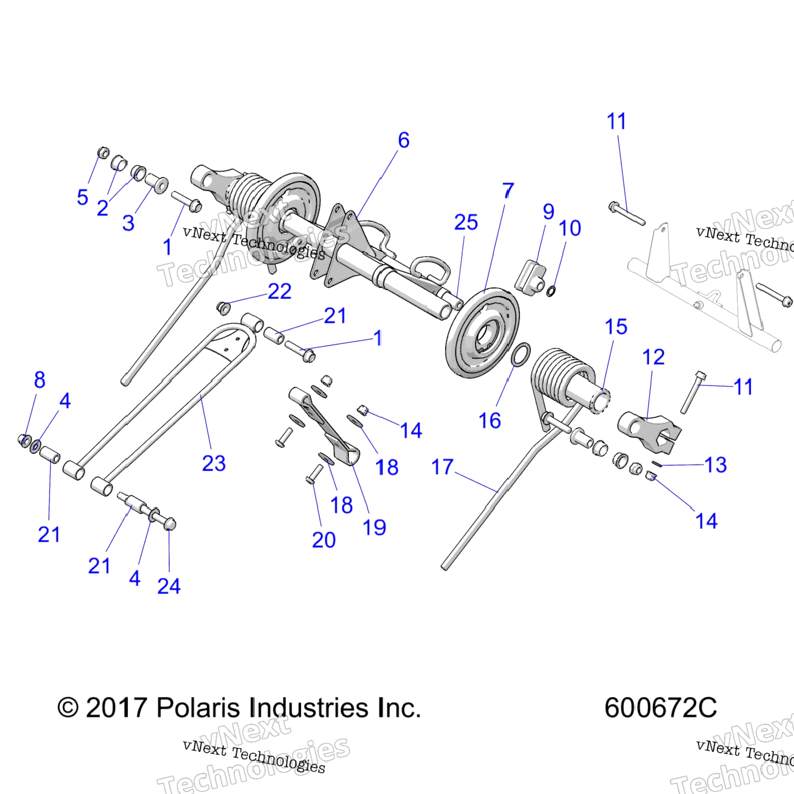 Suspension, Torque Arm, Rear