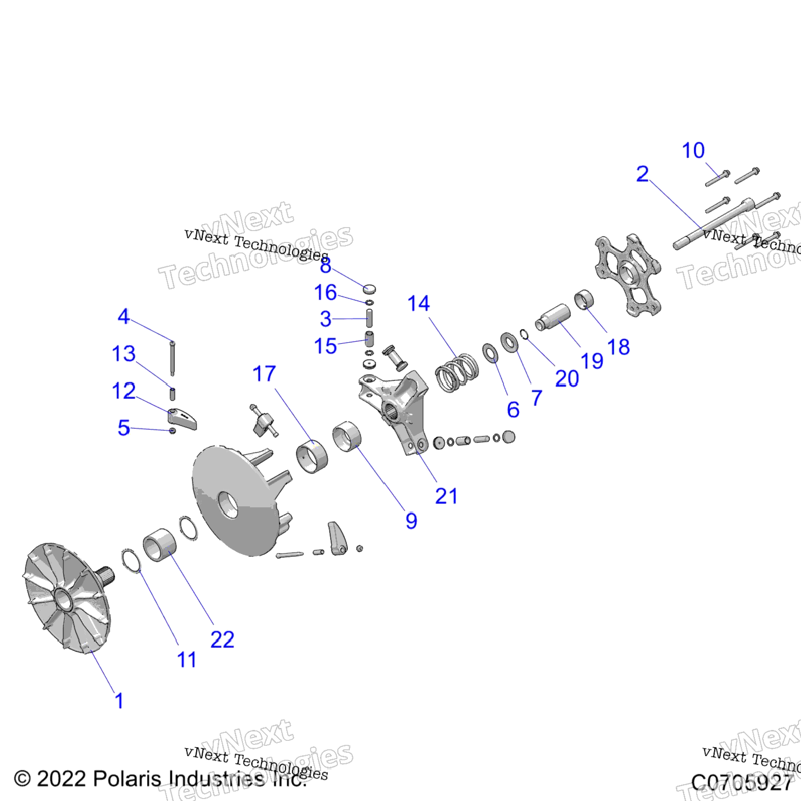 Drive Train, Primary Clutch