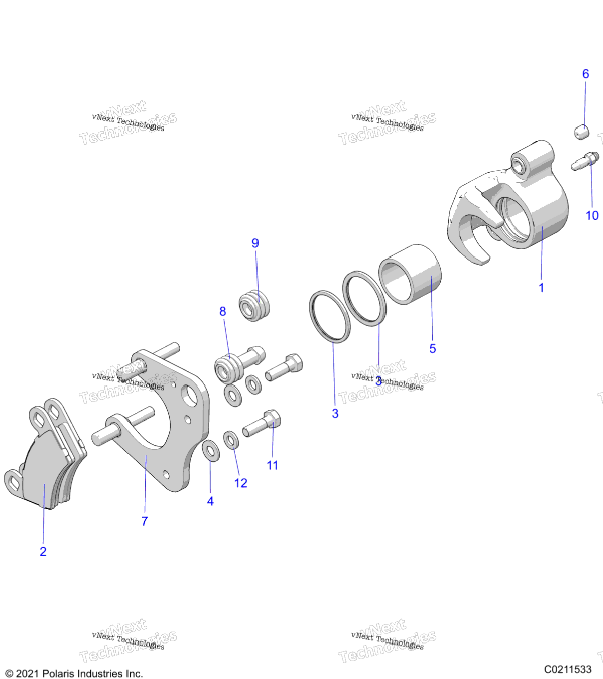 Brakes, Brake Caliper, Front