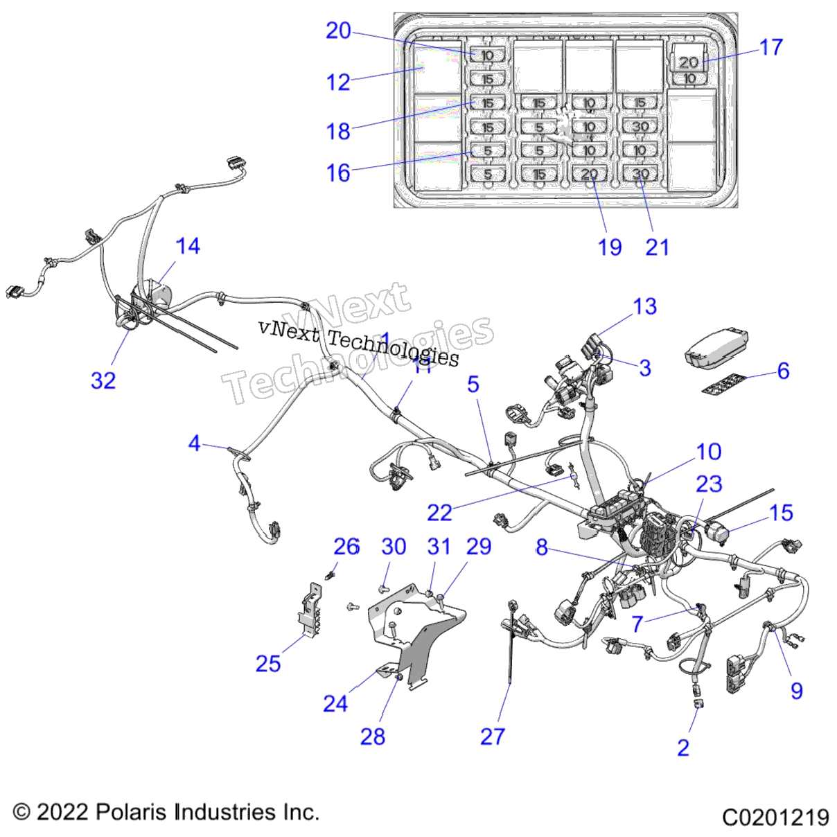 Electrical, Main Wire Harness