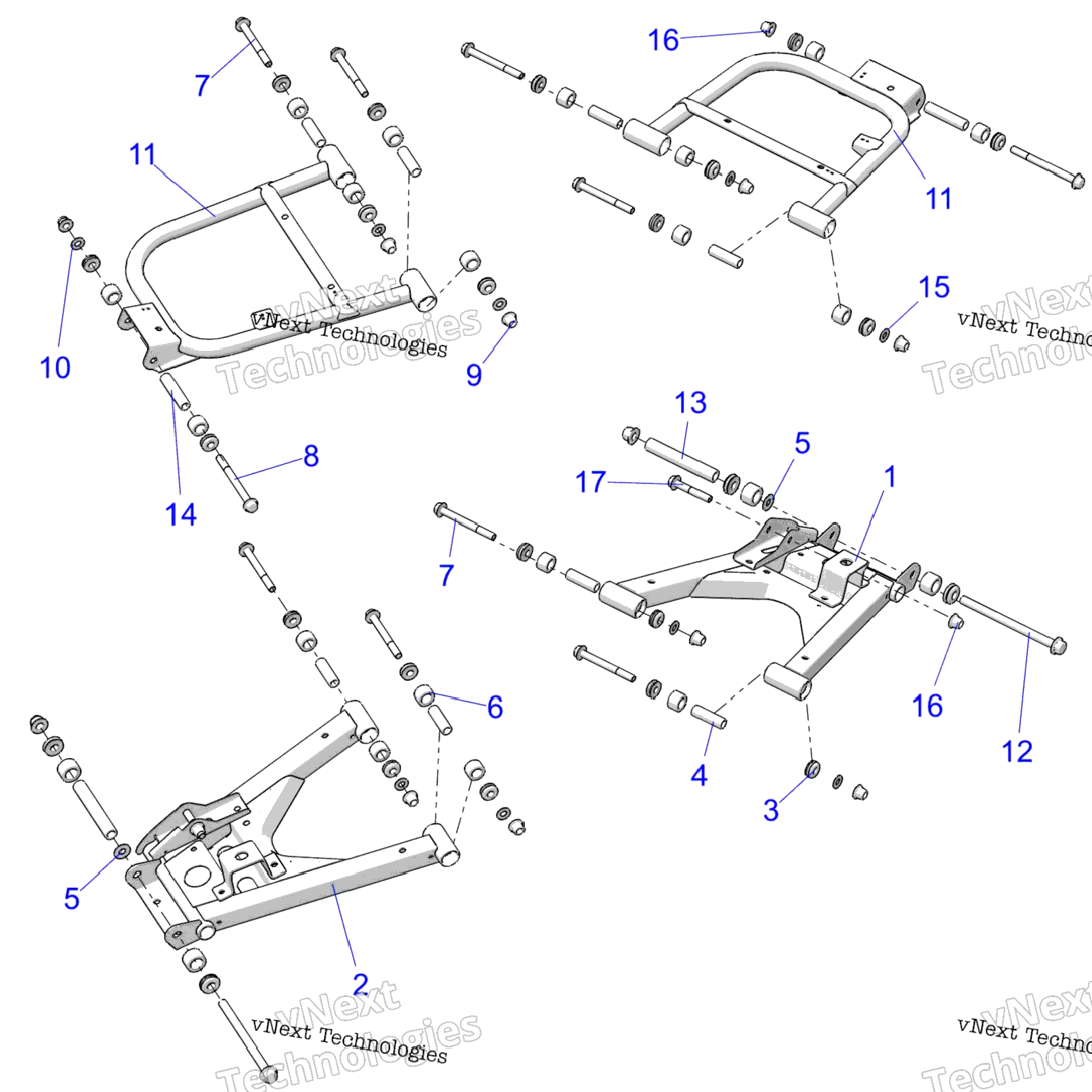 Suspension, Rear Control Arms