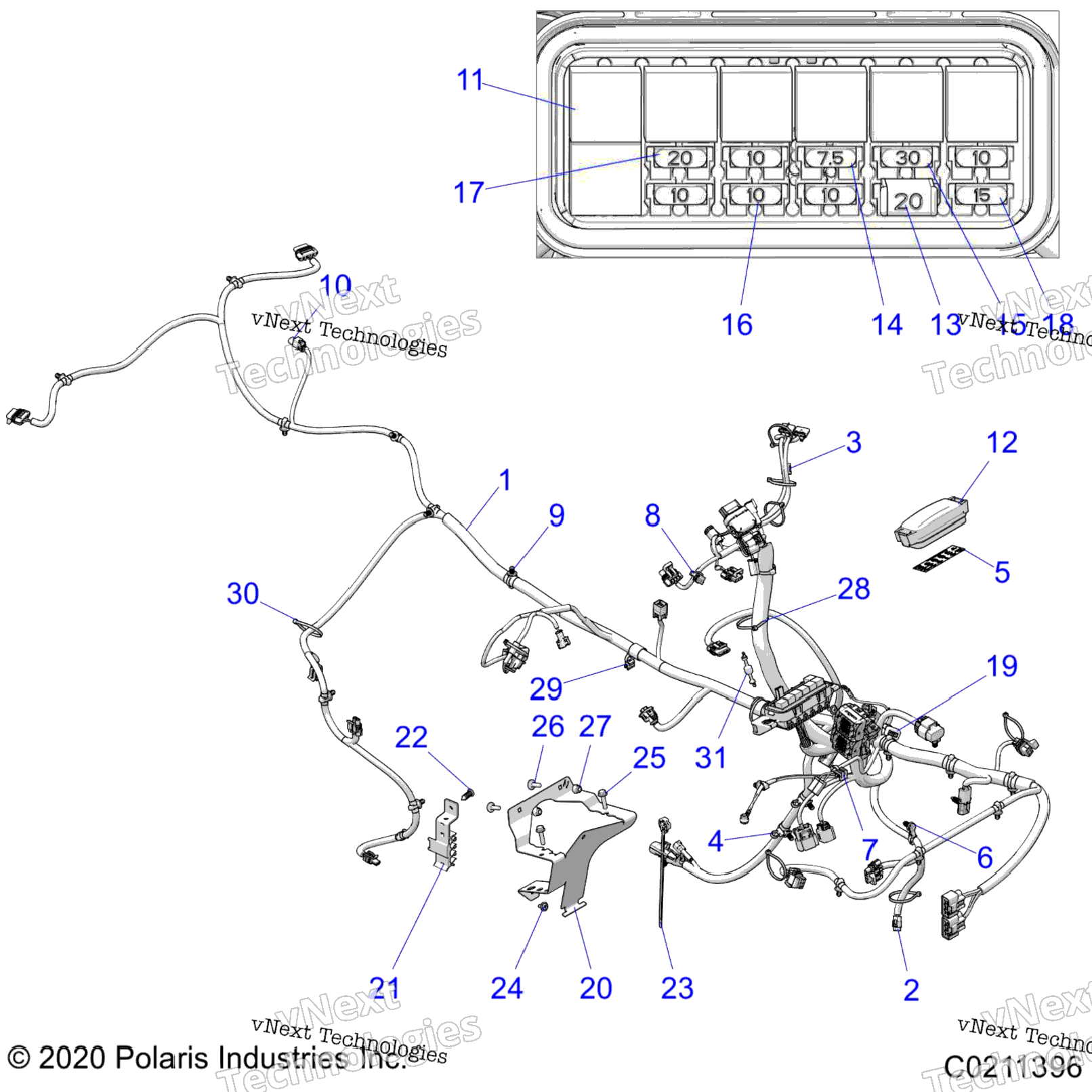 Electrical, Main Wire Harness A22shy57bl