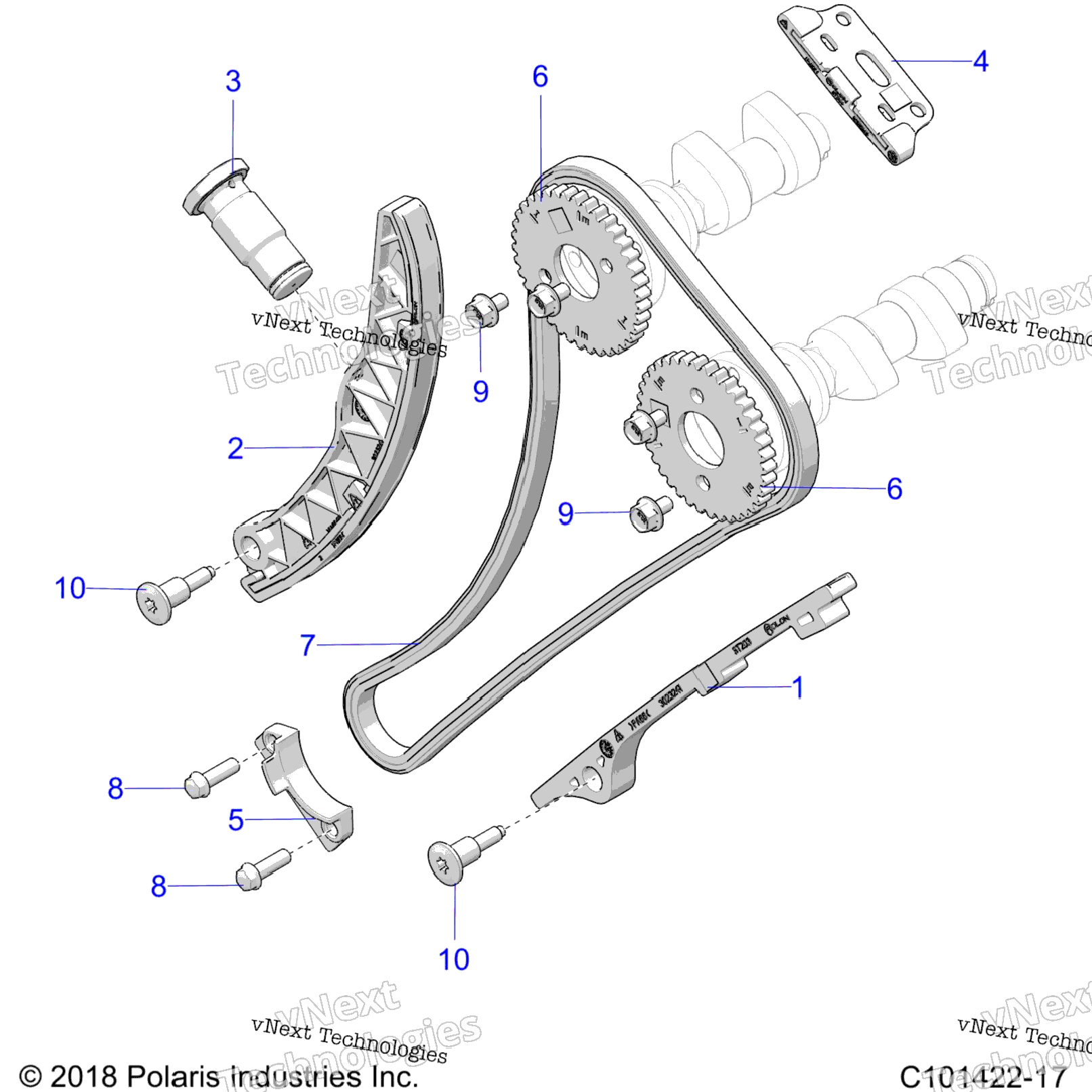 Engine, Cam Chain & Sprocket