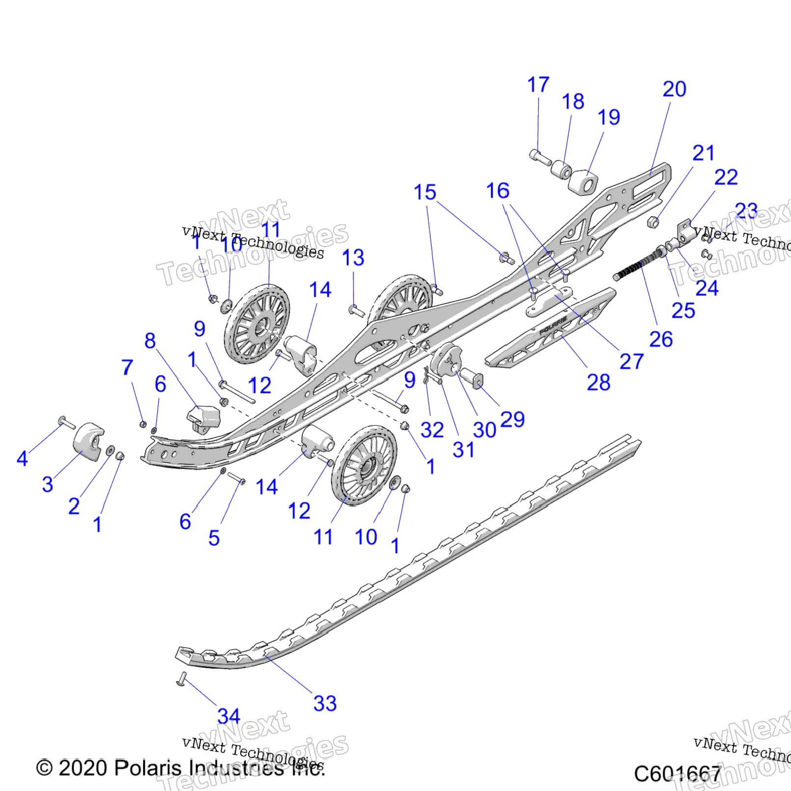 Suspension, Rail Beam LhRh