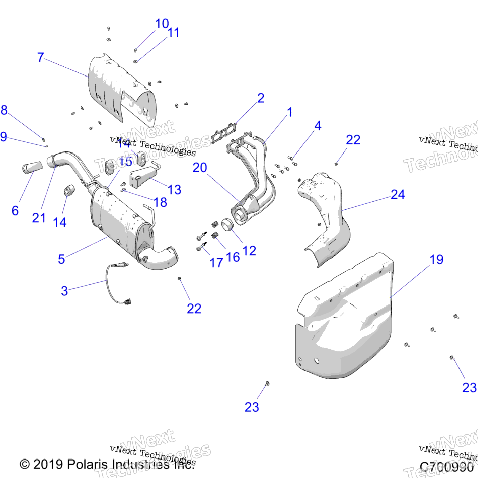 Engine, Exhaust System