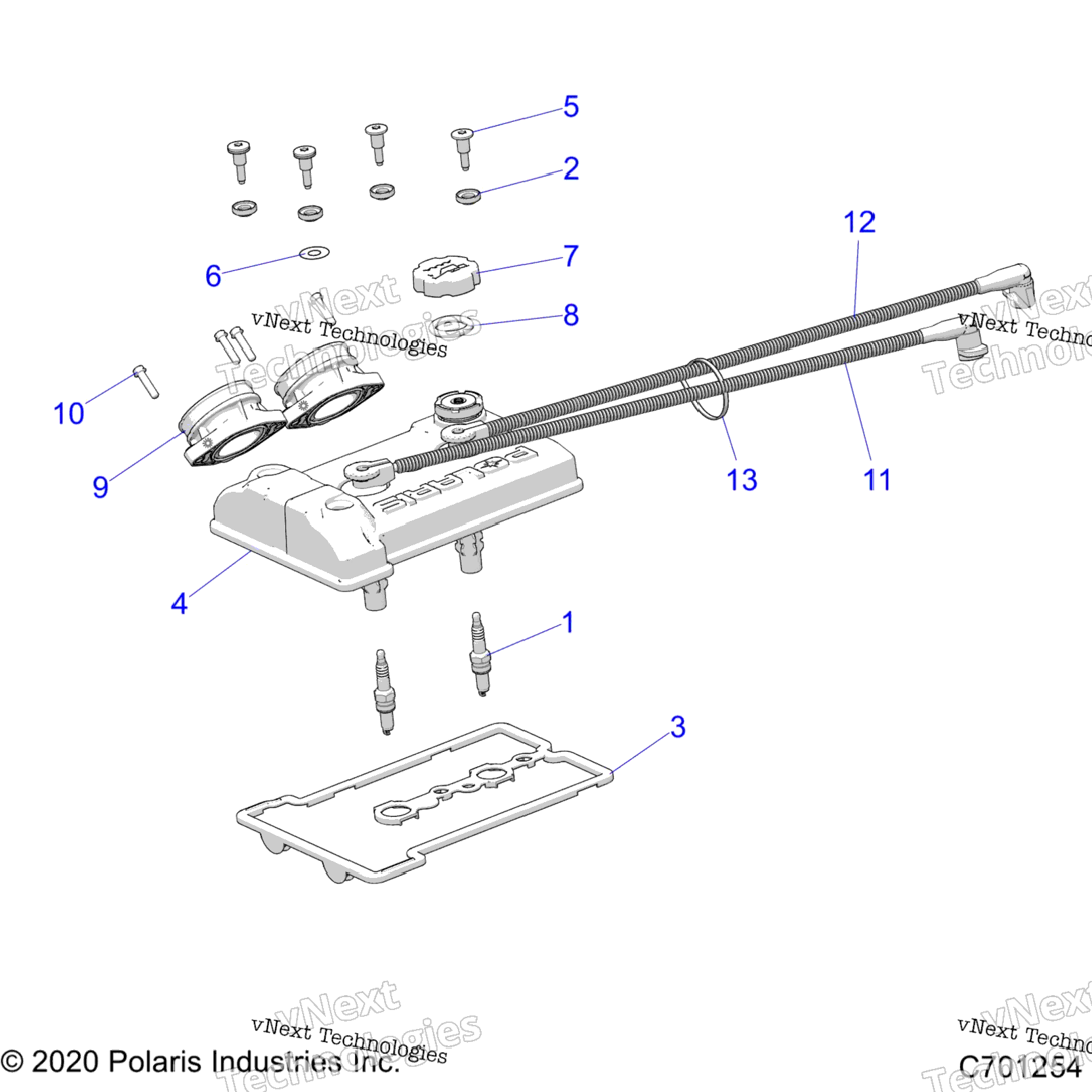 Engine, Throttle Body And Valve Cover