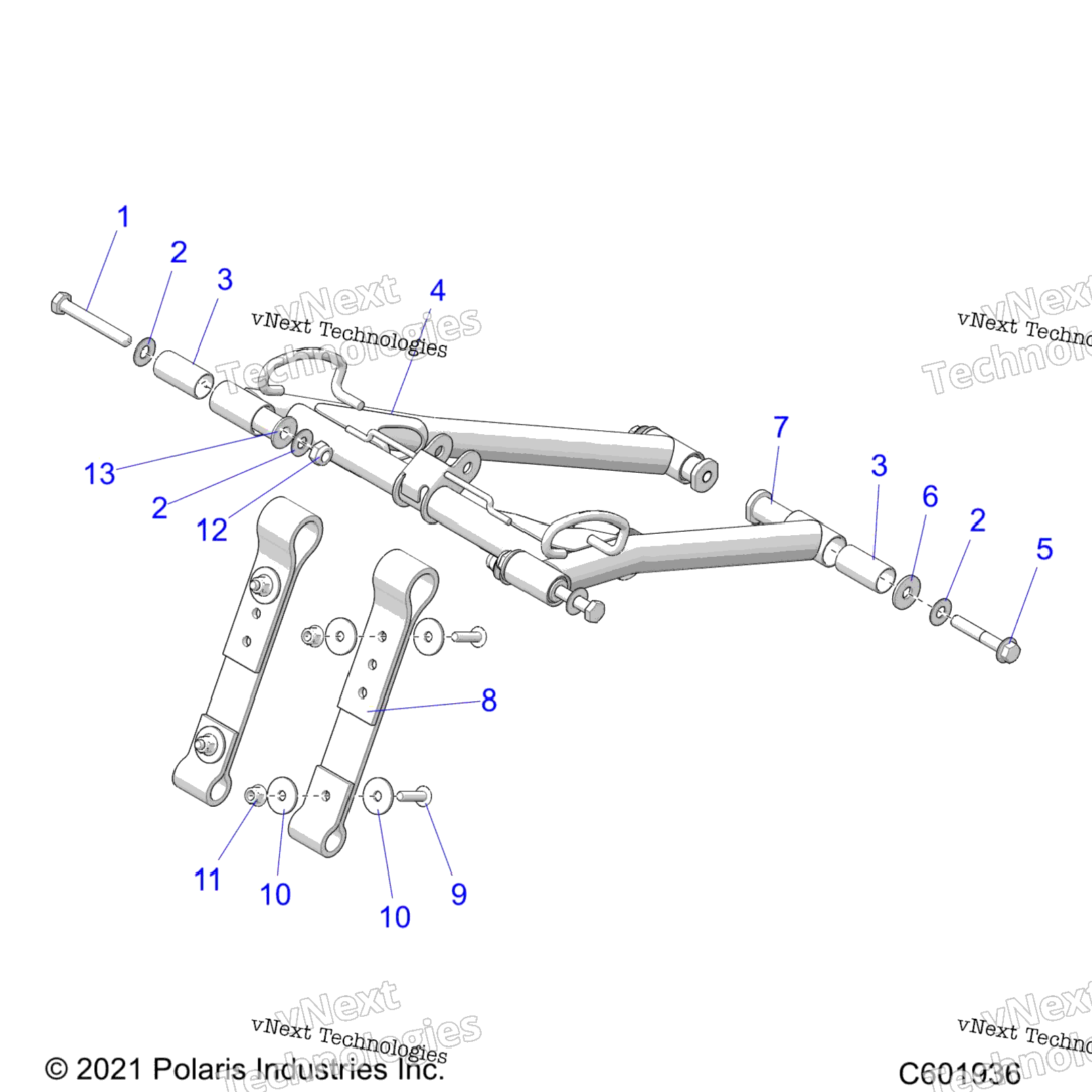 Suspension, Torque Arm, Front All Options