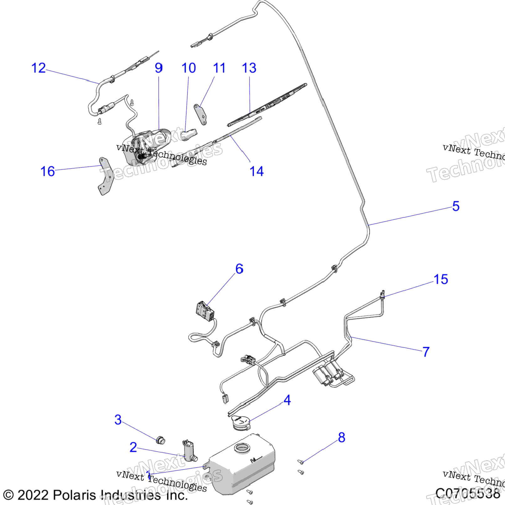 Body, Water Bottle Pump Asm And Wiper Kit