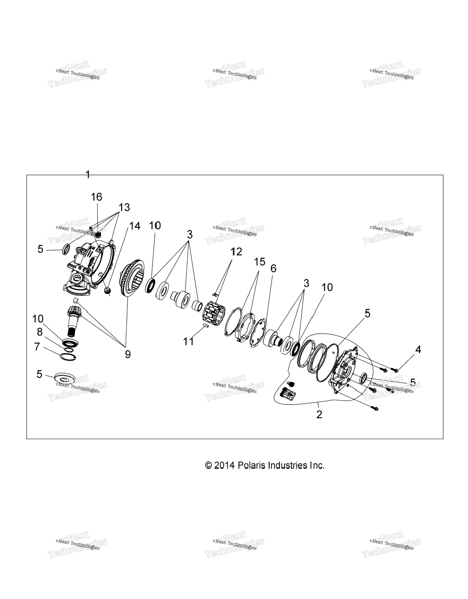 Drive Train, Front Gearcase