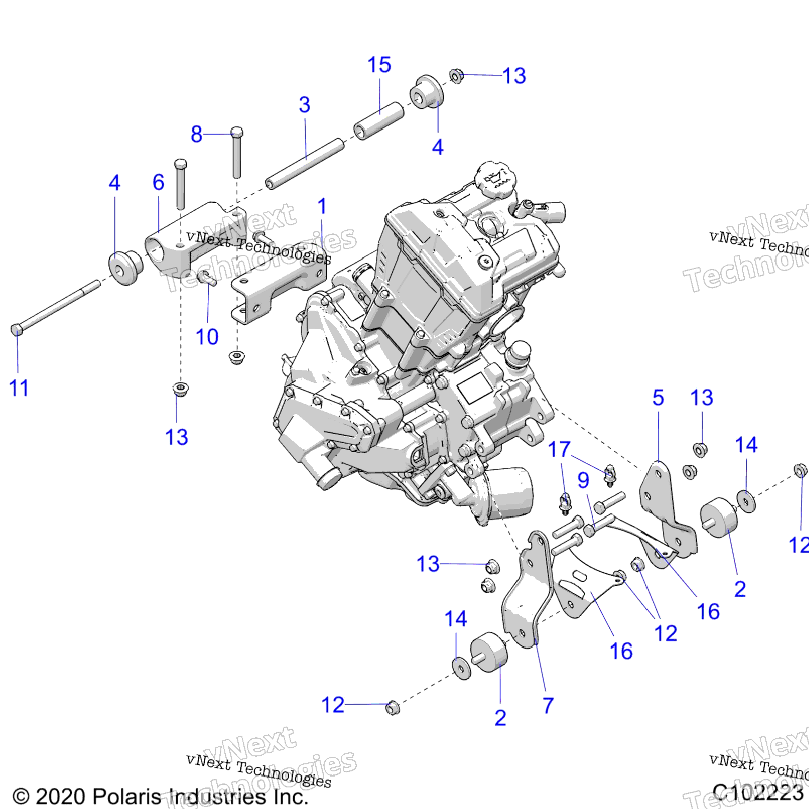 Engine, Mounting