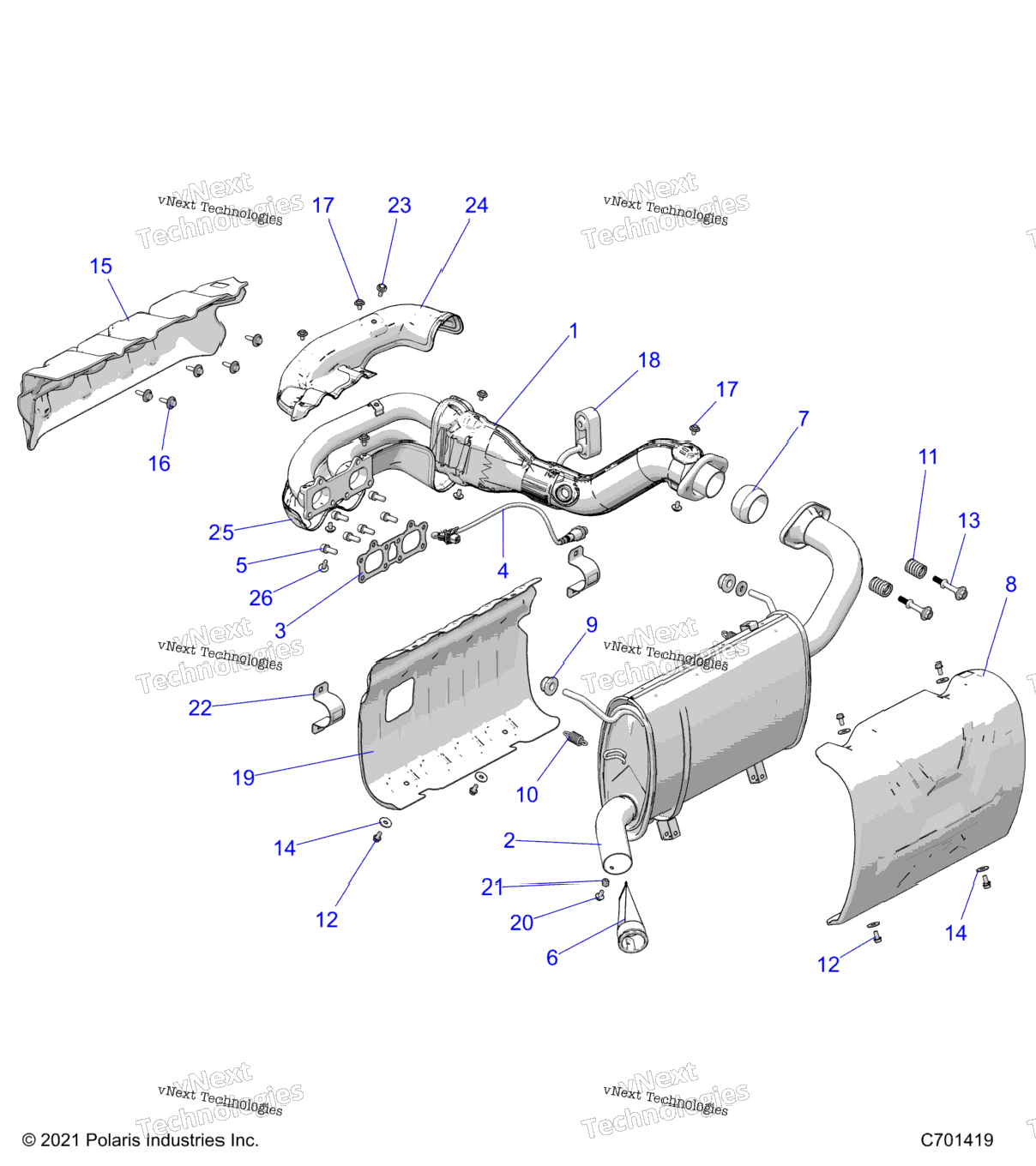 Engine, Exhaust System 2Rsy99a9AcAmAsB9BcBmBs1A9AcAmAsB9BcBmBs