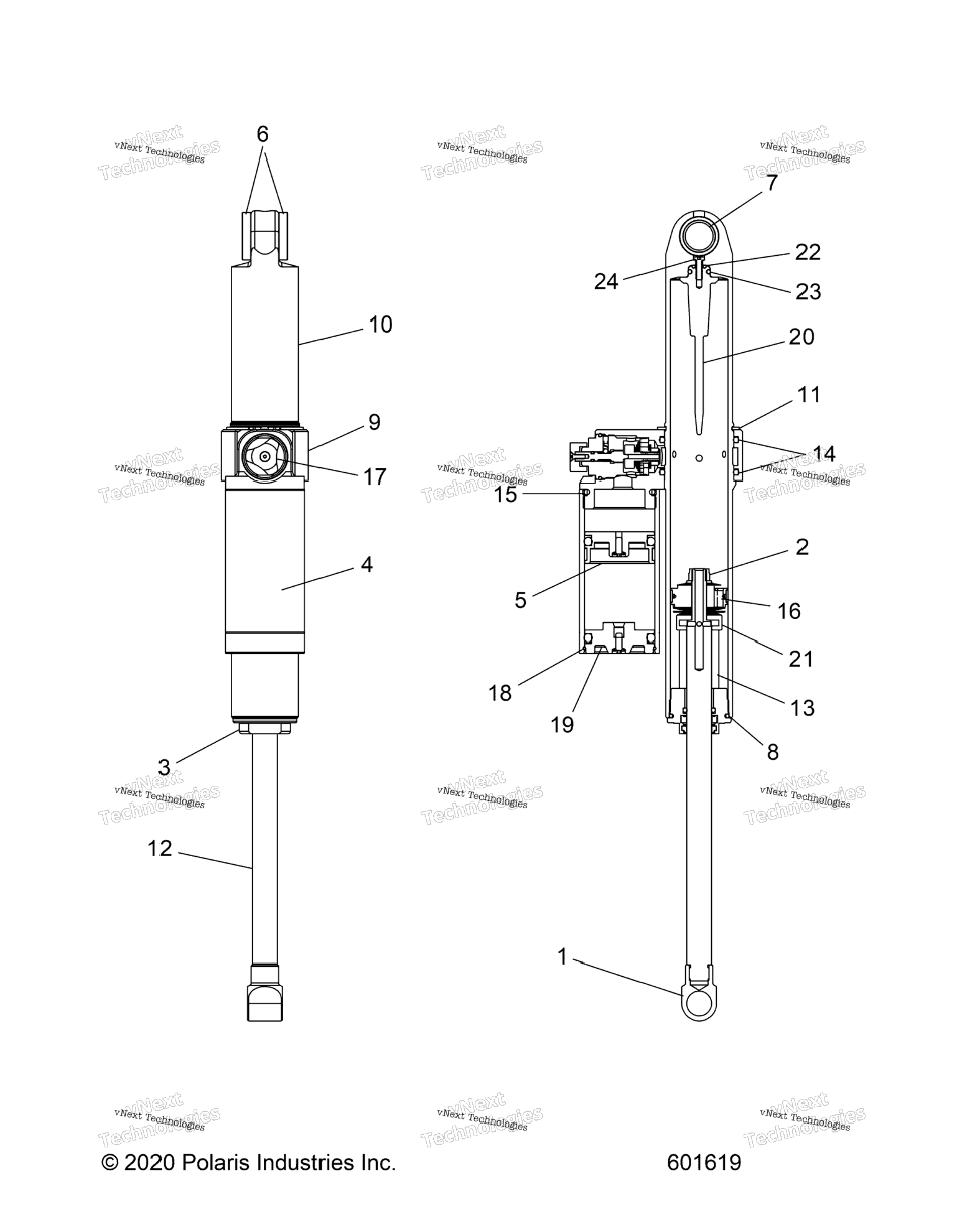 Suspension, Shock, Rear Track All Options