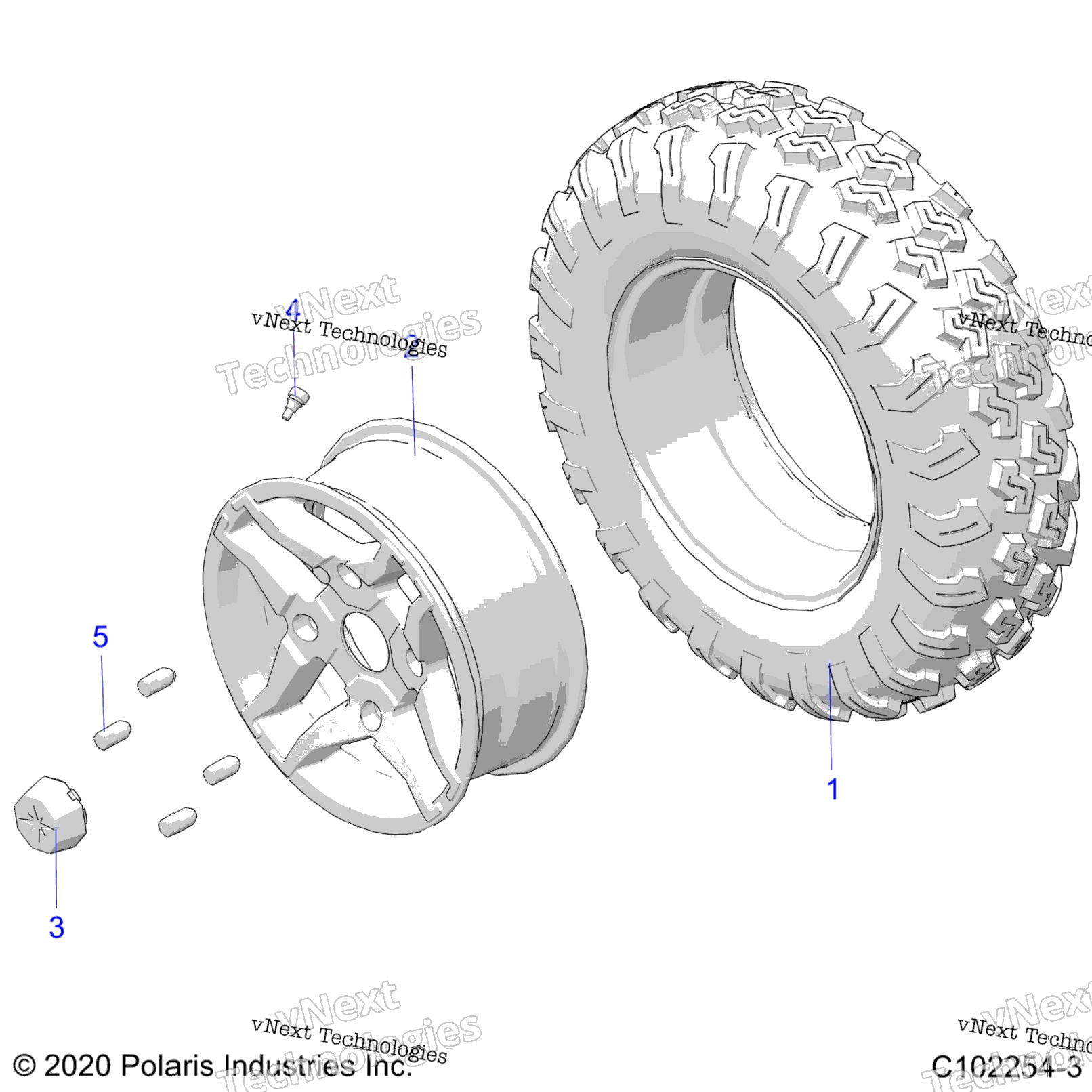 Wheels, Front Tire A22sws57c2