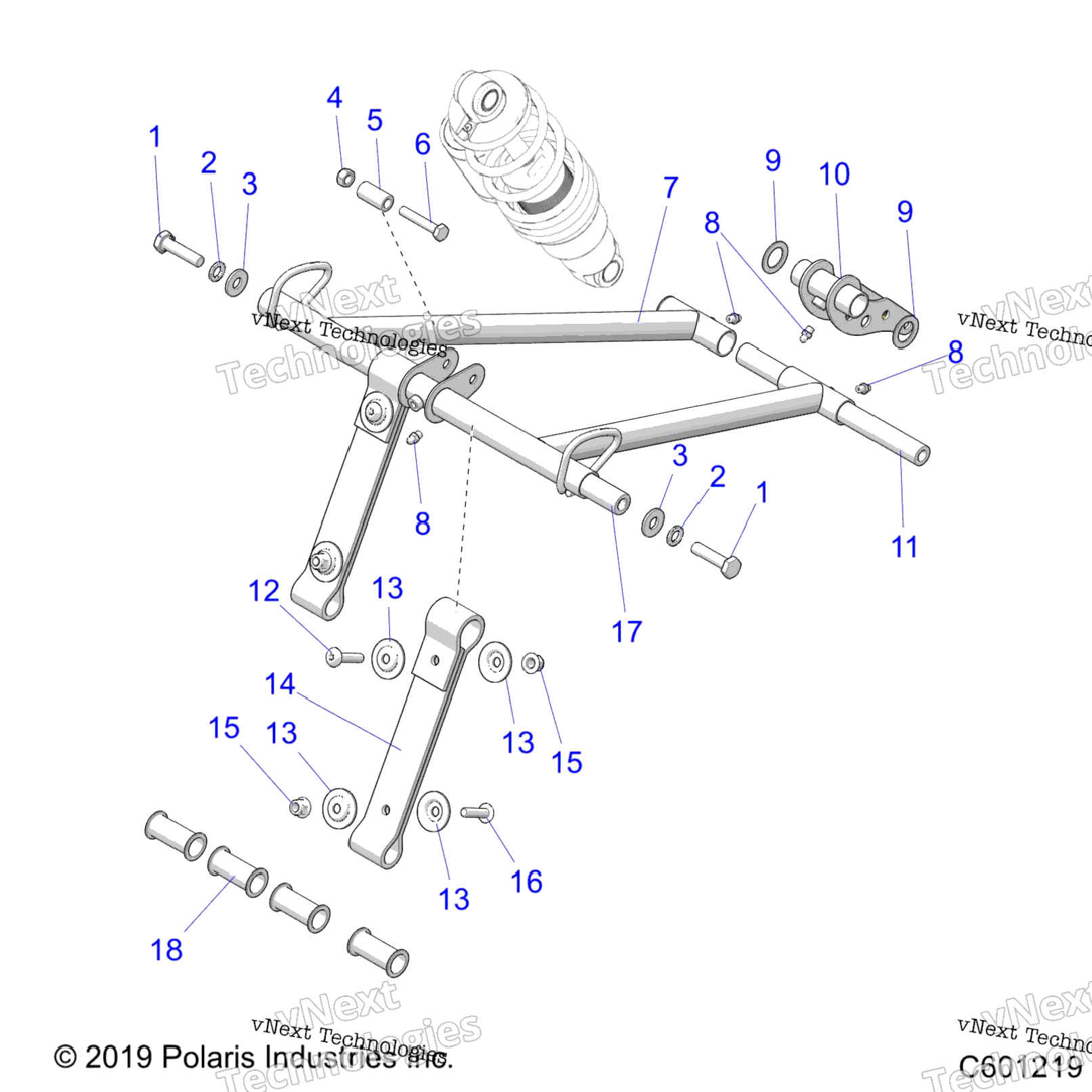 Suspension, Torque Arm, Front All Options