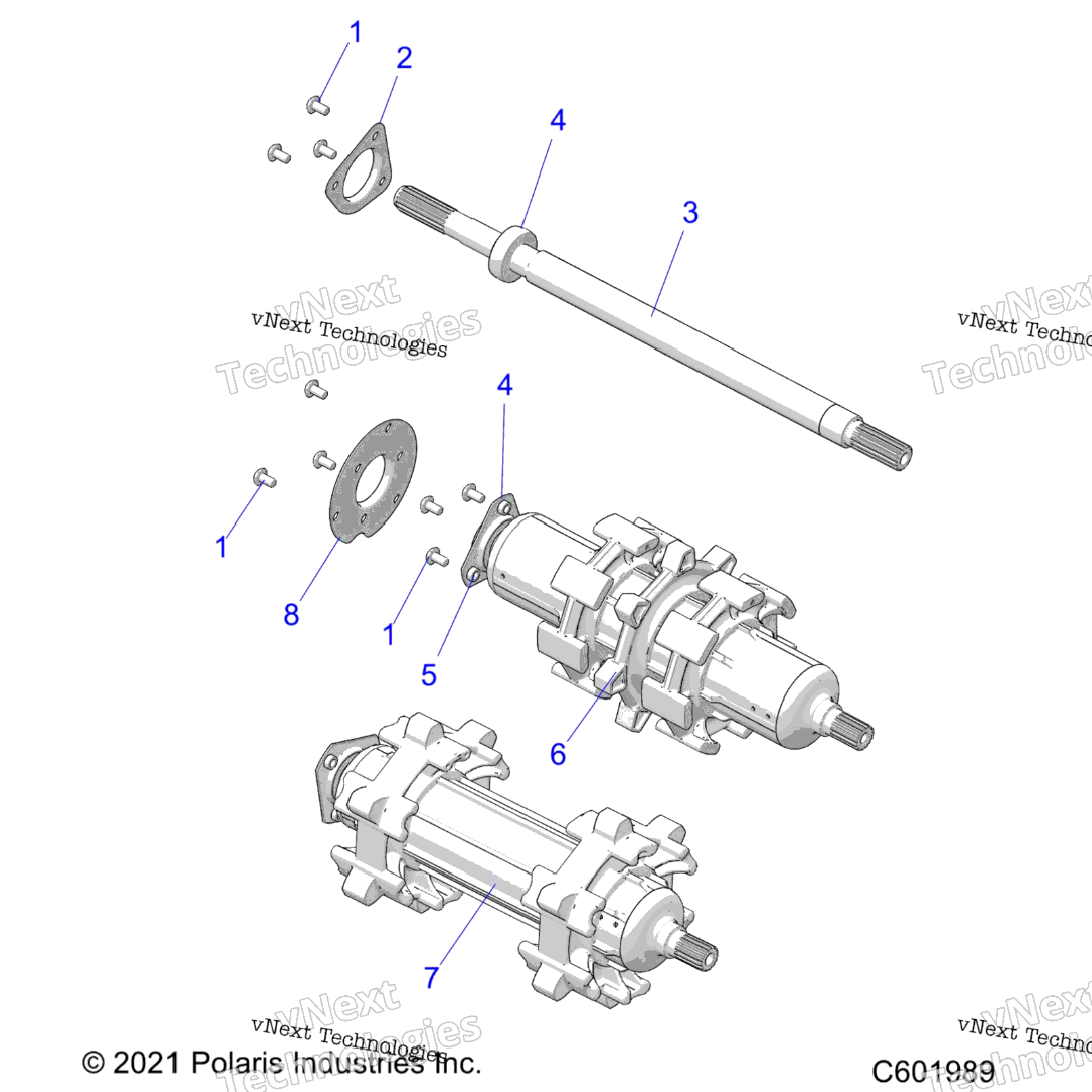 Drive Train, Jackshaft & Driveshaft