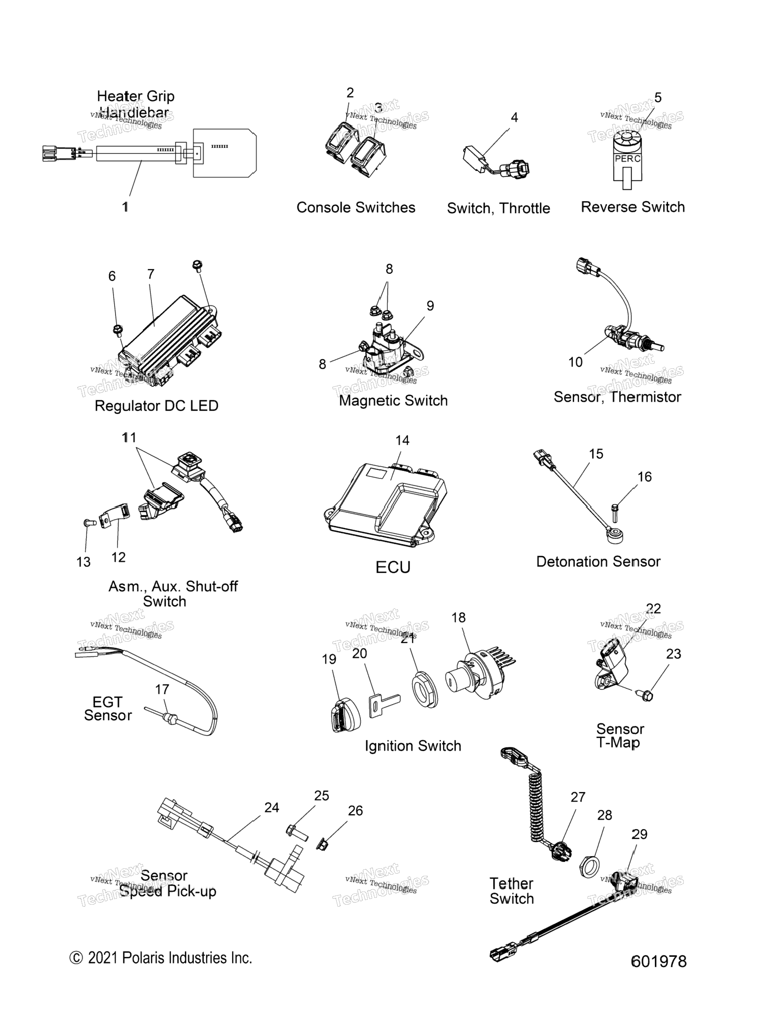 Electrical, Switches, Sensors & Components