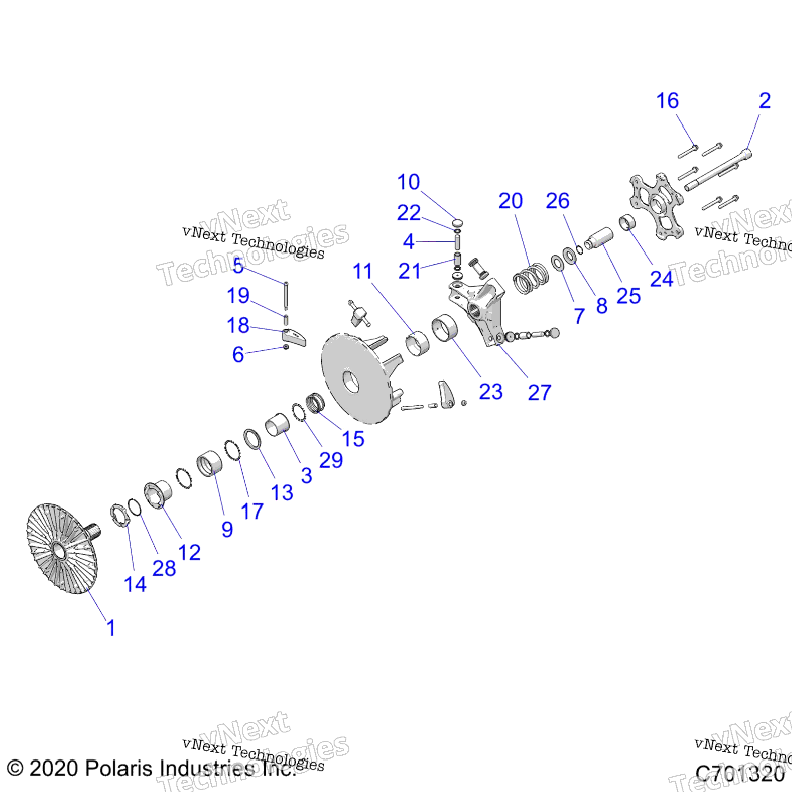 Drive Train, Primary Clutch