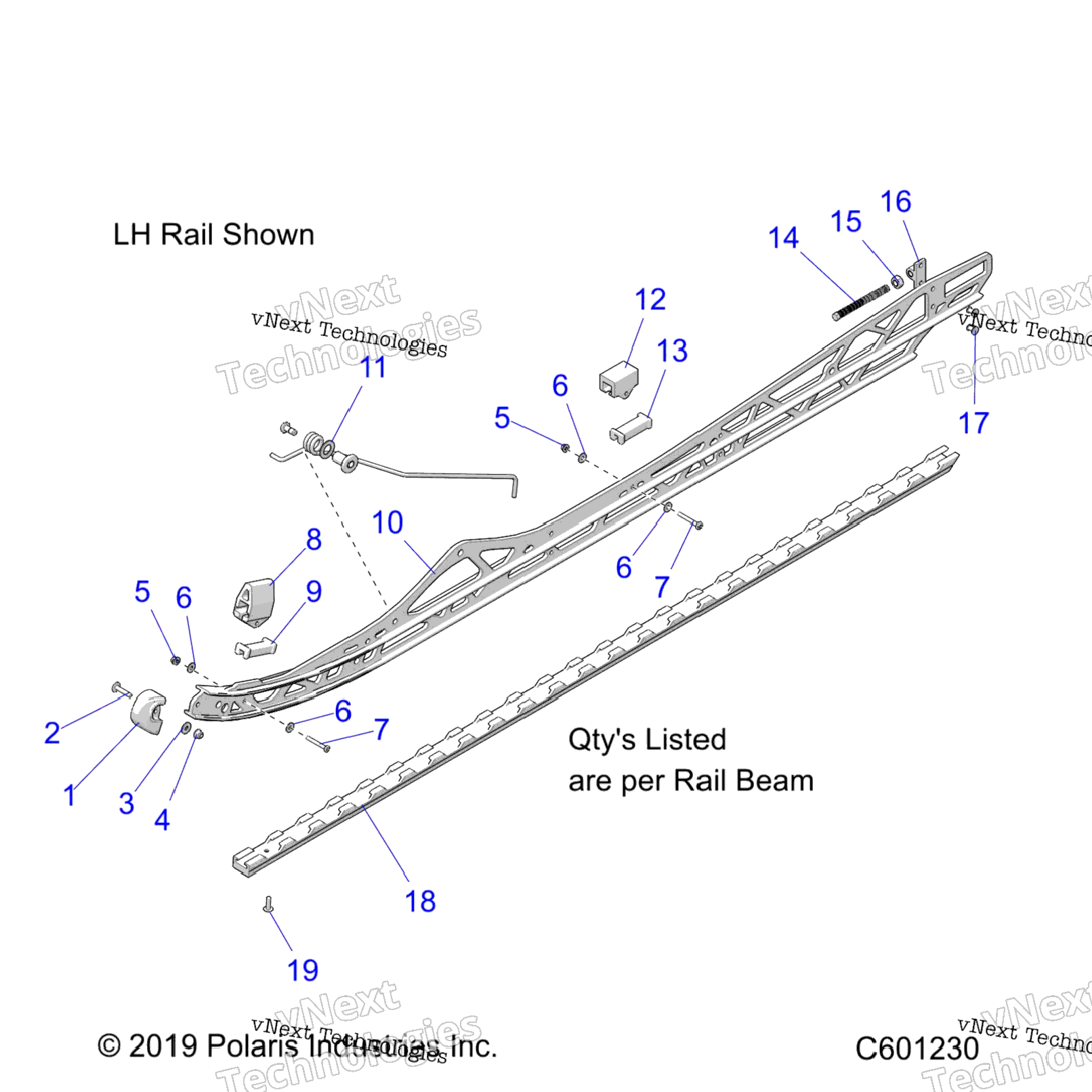 Suspension, Rail Beams, LhRh, 3\