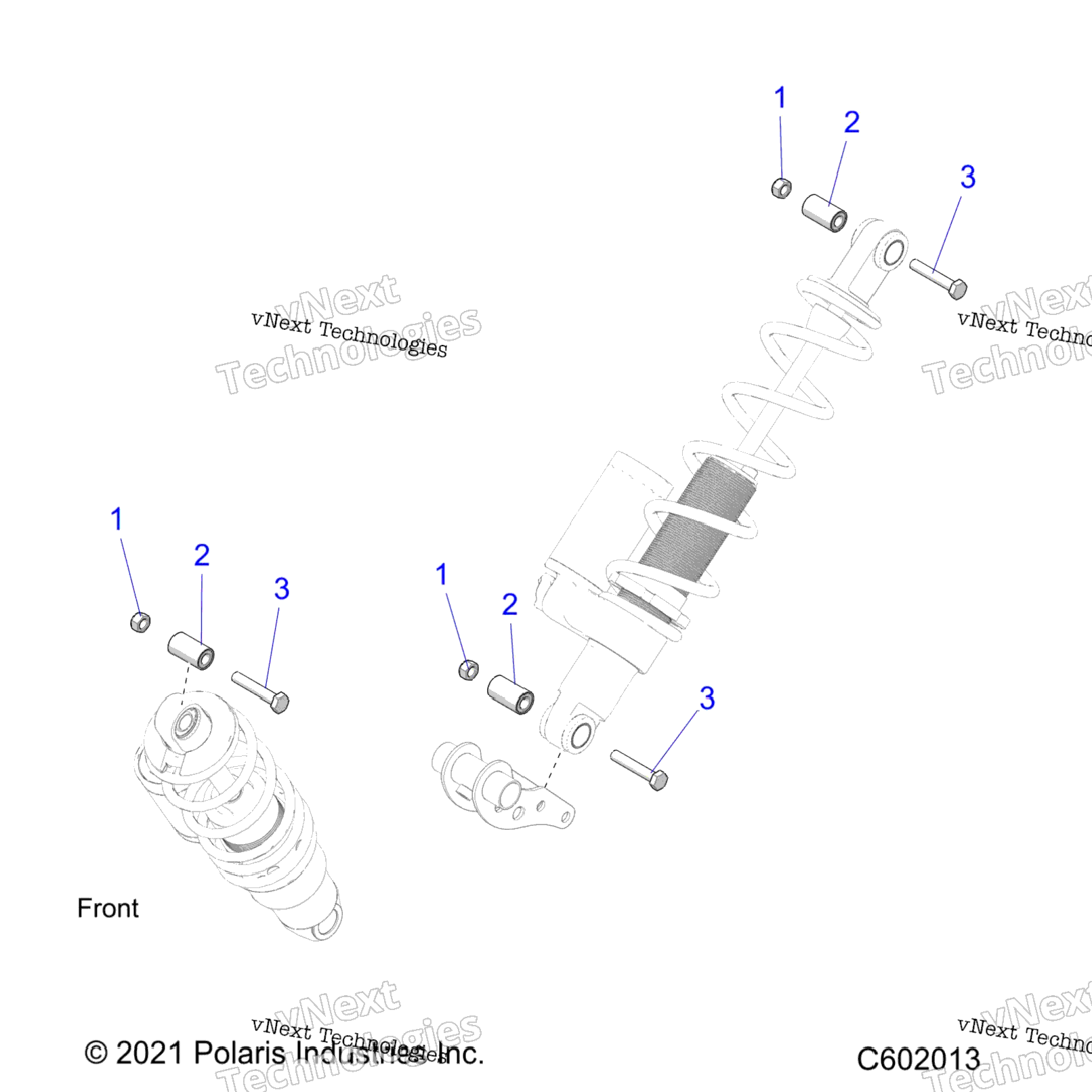 Suspension, Shock Mounting, Rear Susp. All Options