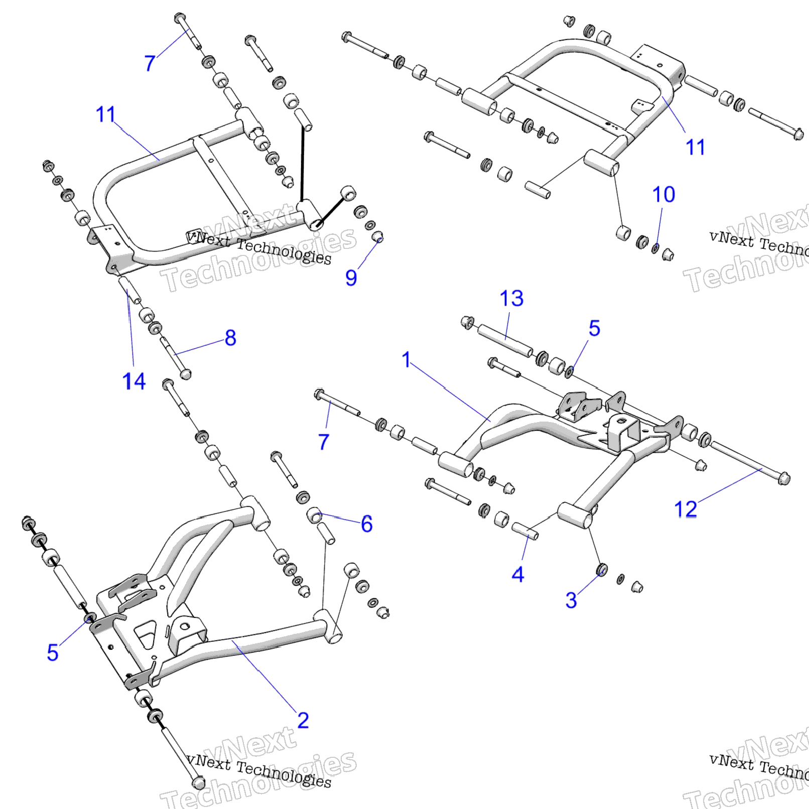 Suspension, Rear Control Arms