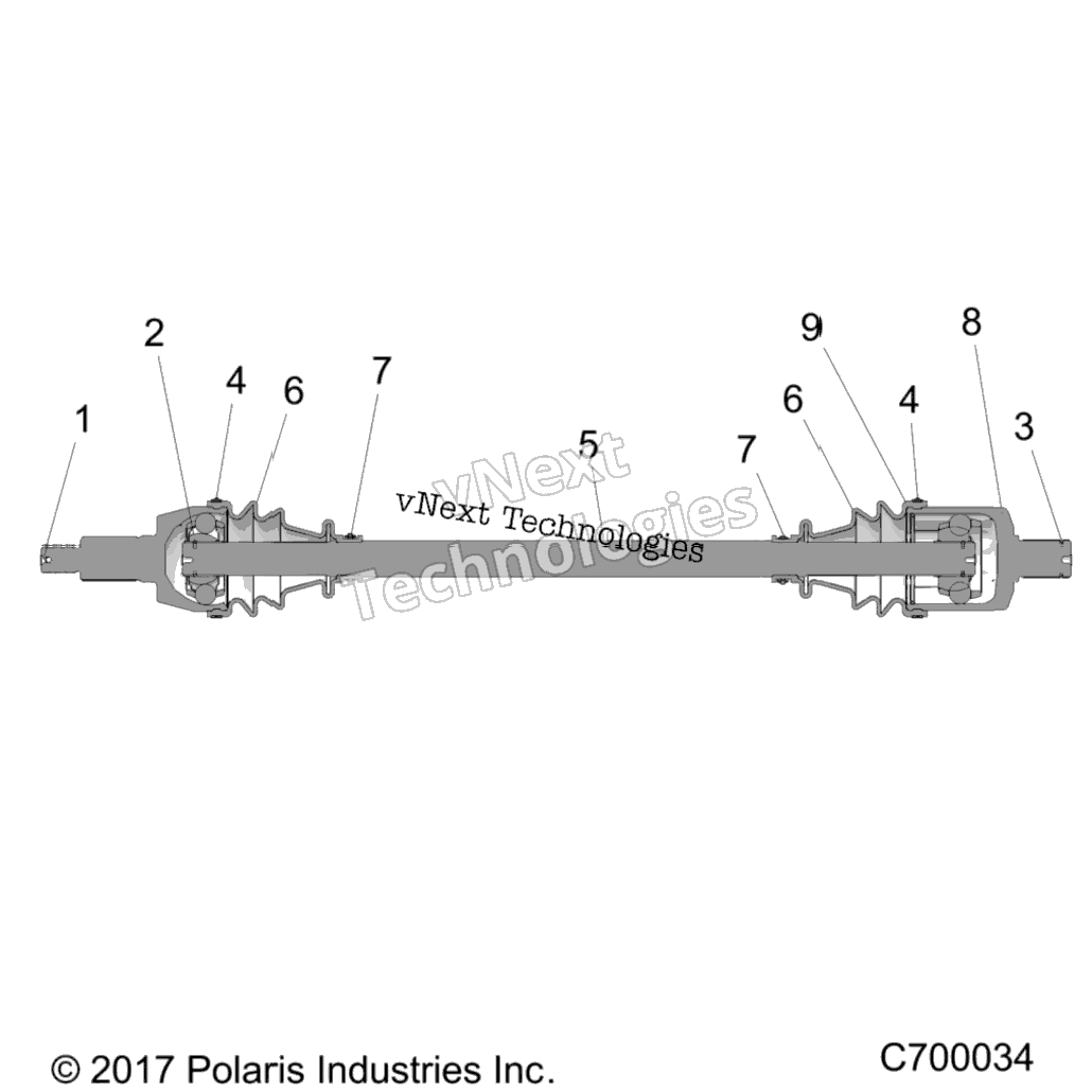 Drive Train, Front Half Shaft