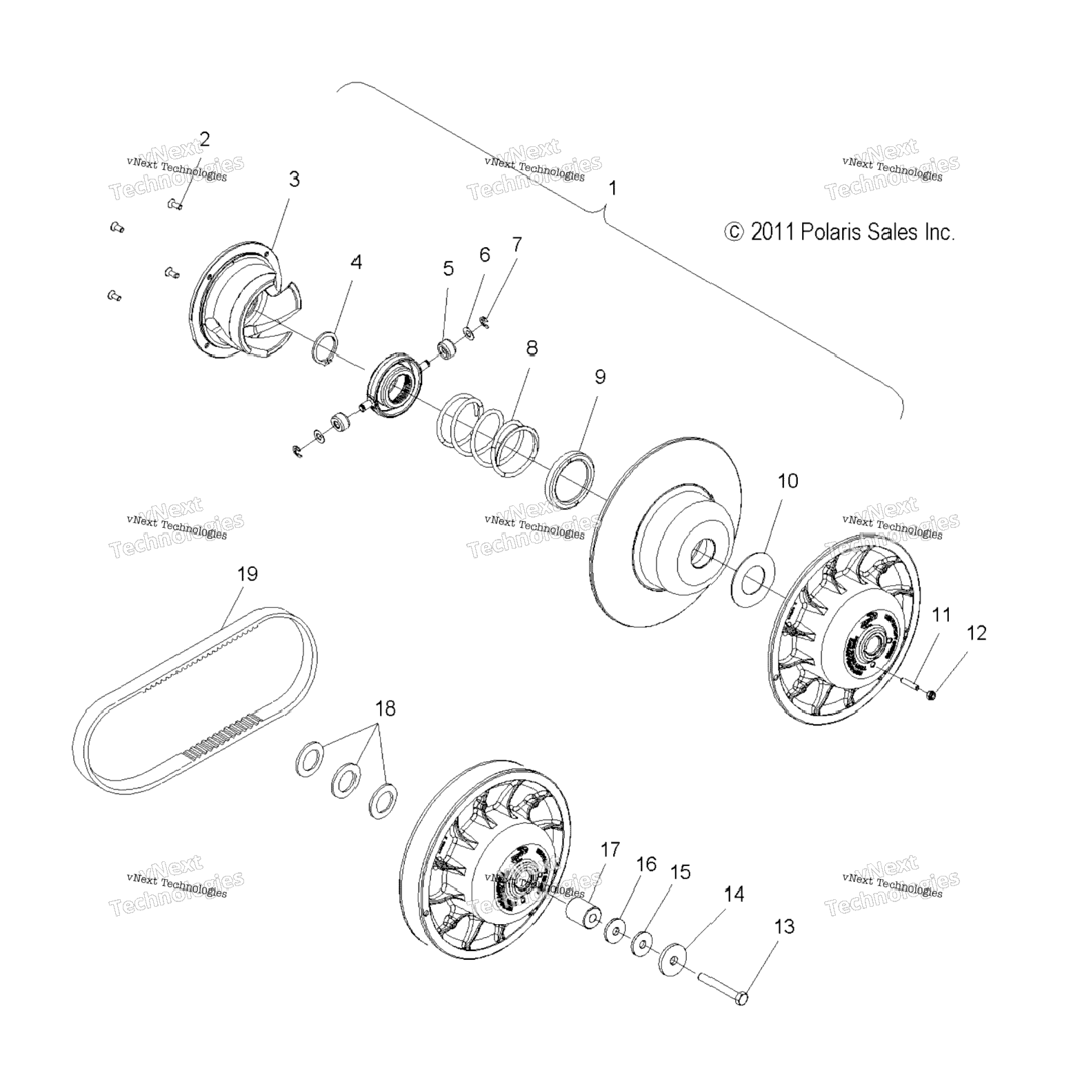 Drive Train, Clutch, Secondary All Options