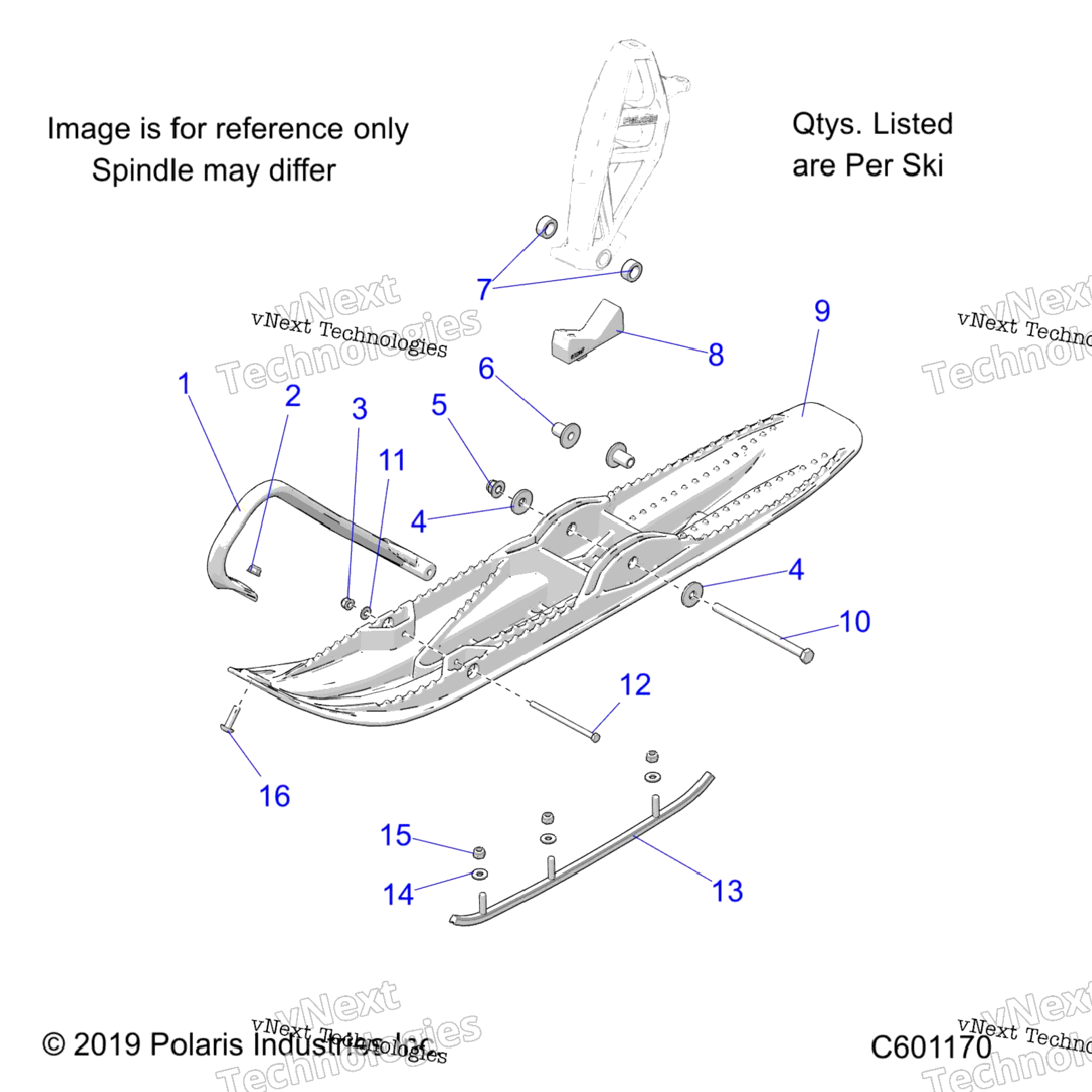 Steering, Ski Asm. All Options