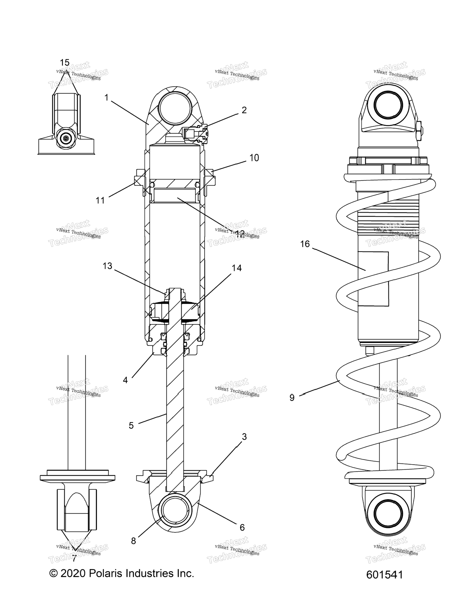 Suspension, Shock, Front Track (601541)