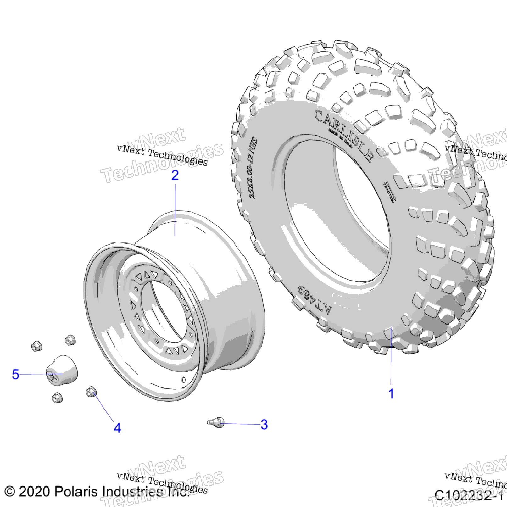 Wheels, Front Tire