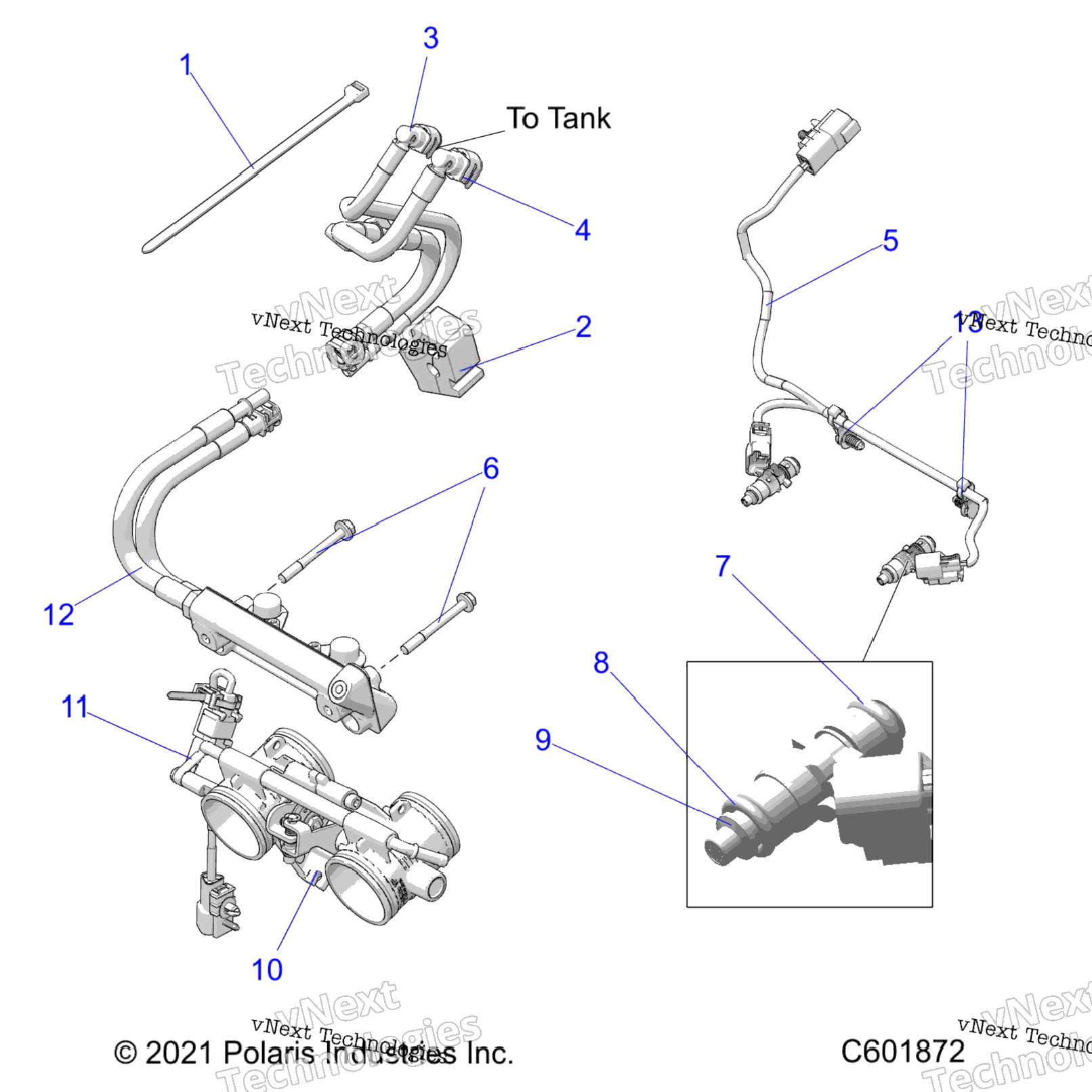 Fuel System, Rail, Lines & Throttle Body