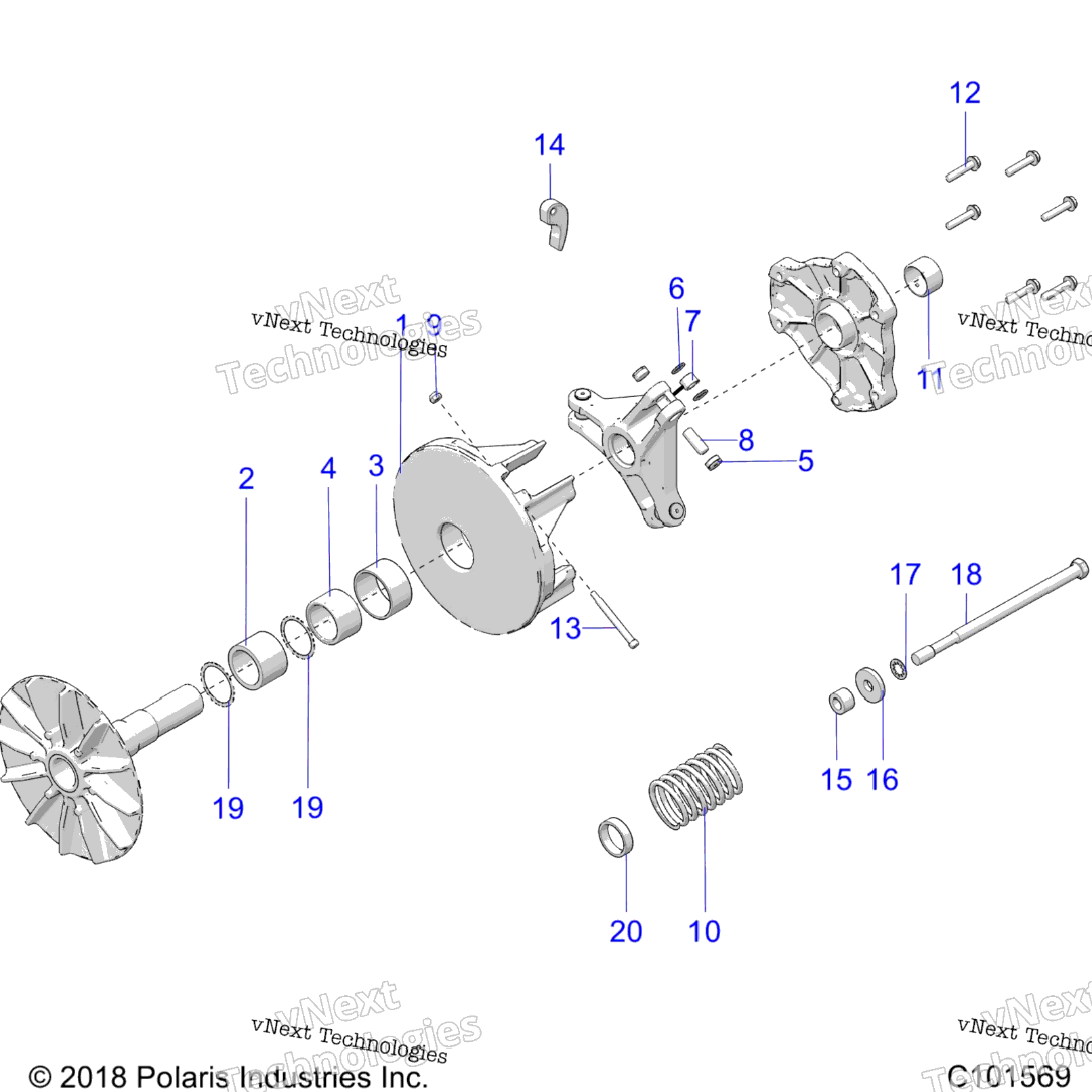 Drive Train, Primary Clutch