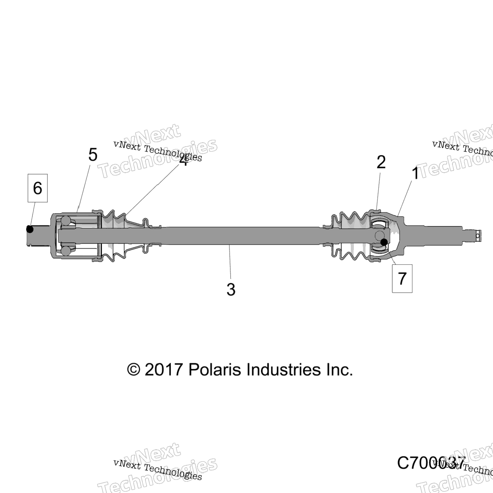 Drive Train, Rear Half Shaft