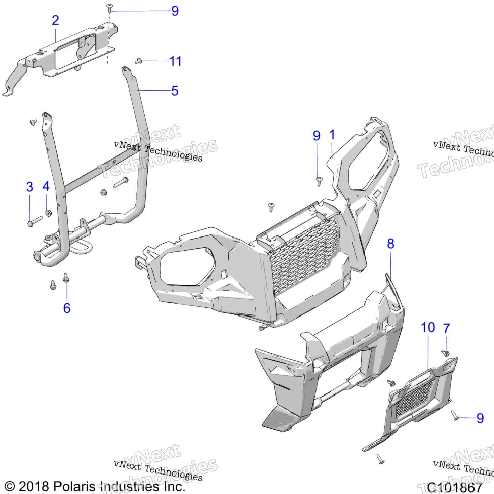 Body, Front Bumper & Mounting