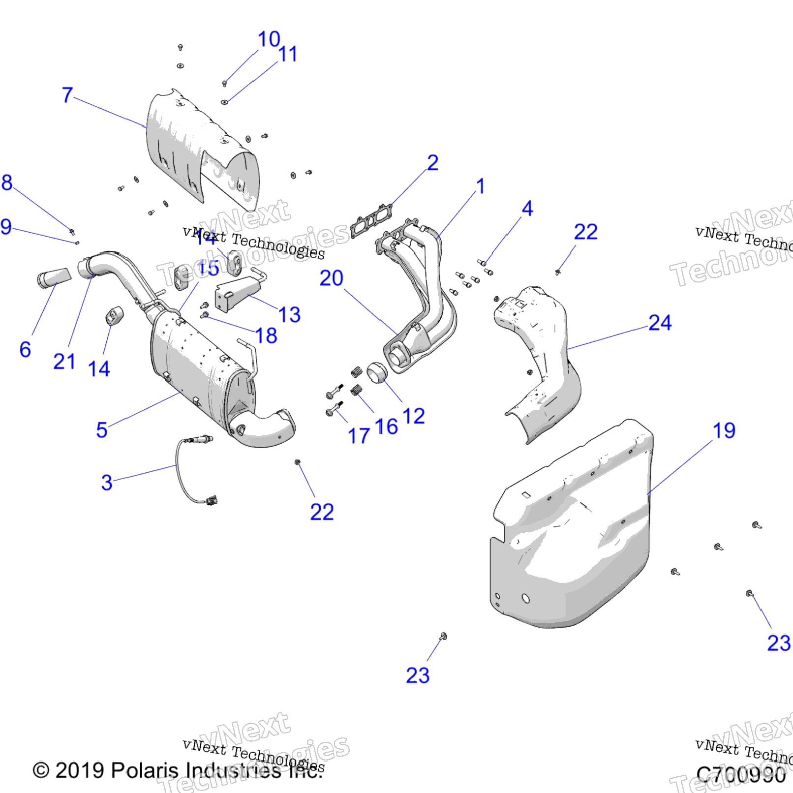 Engine, Exhaust System