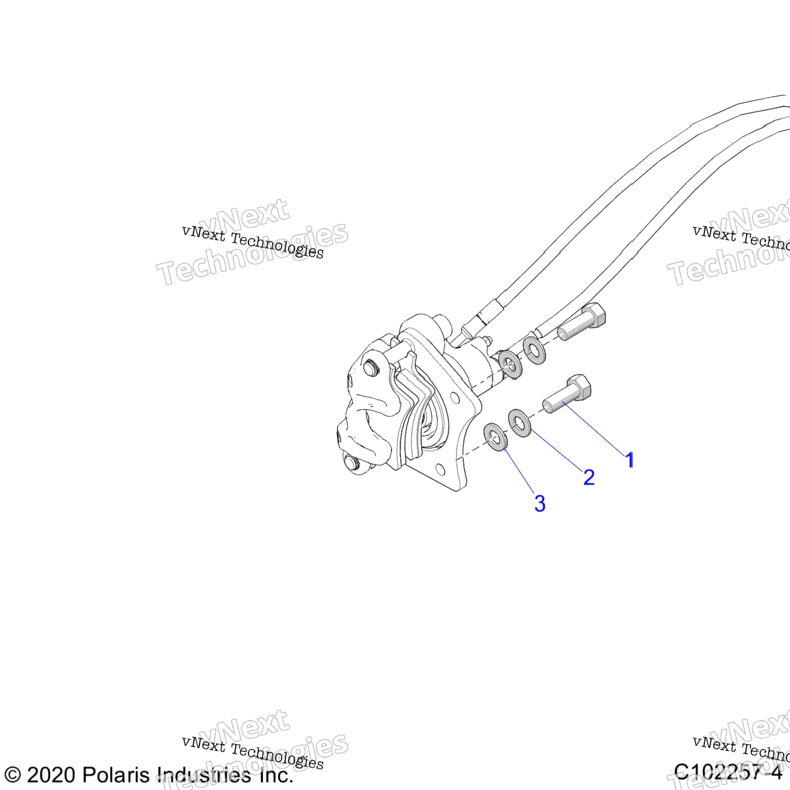 Brakes, Brake Caliper, Rear, Mounting