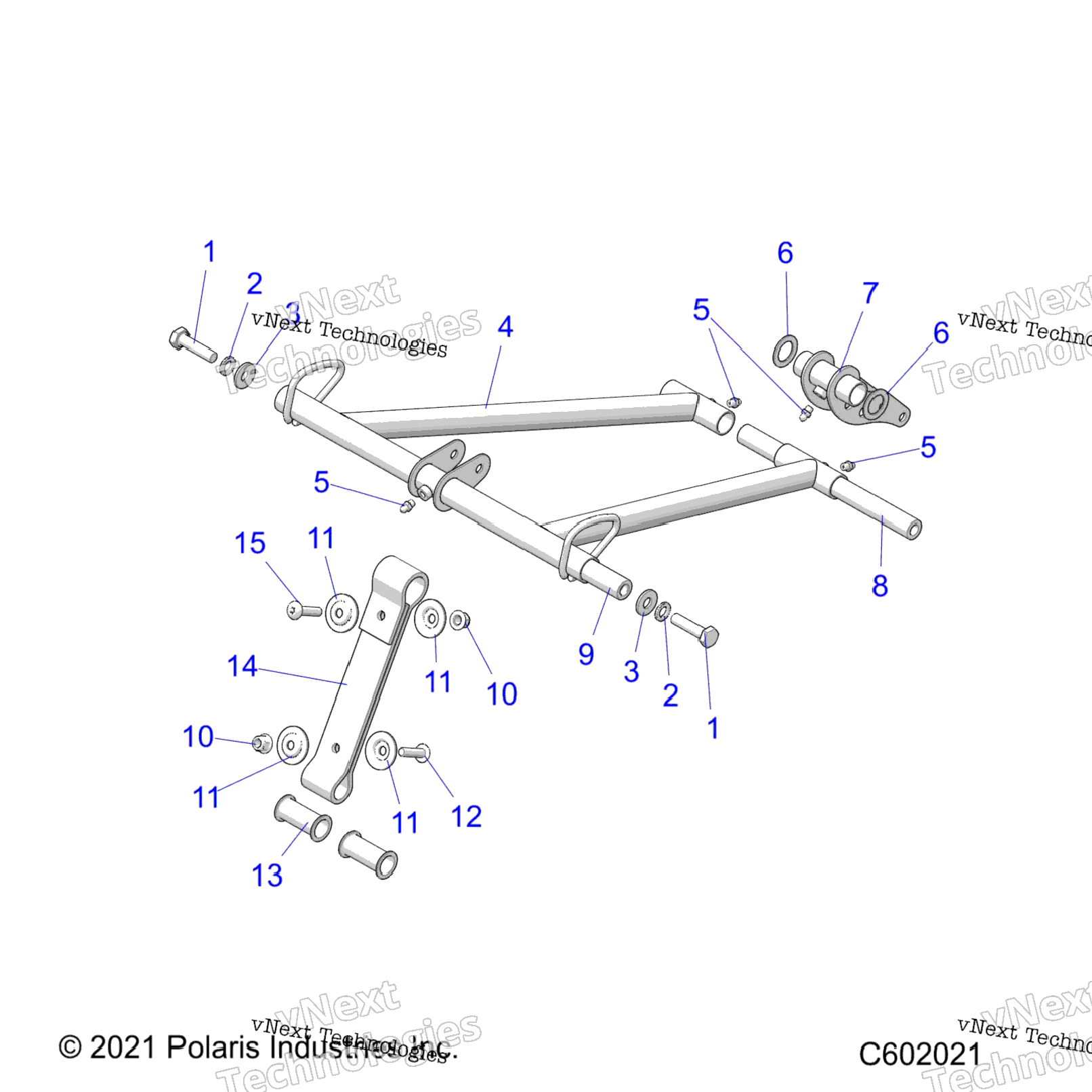 Suspension, Torque Arm, Front 3\