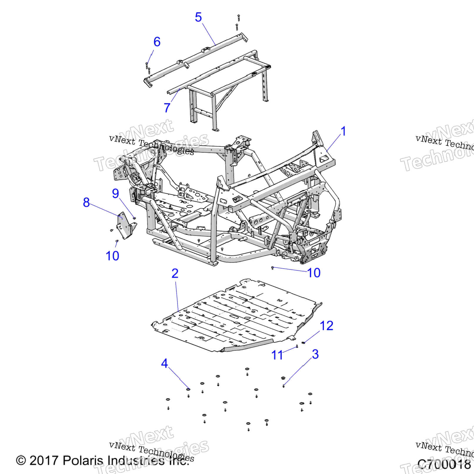 Chassis, Main Frame And Skid Plates