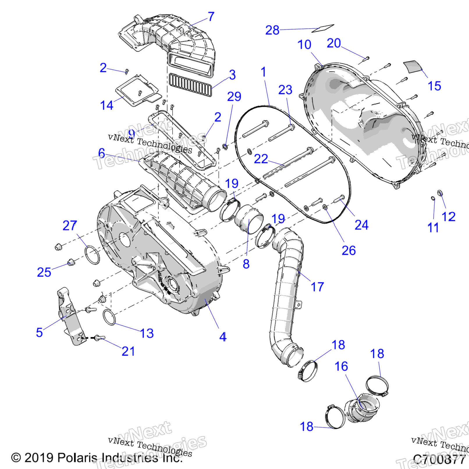 Drive Train, Clutch Cover & Ducting R22rrp99cg