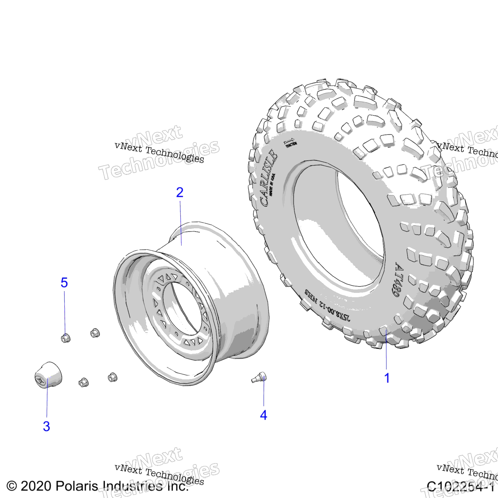 Wheels, Front Tire