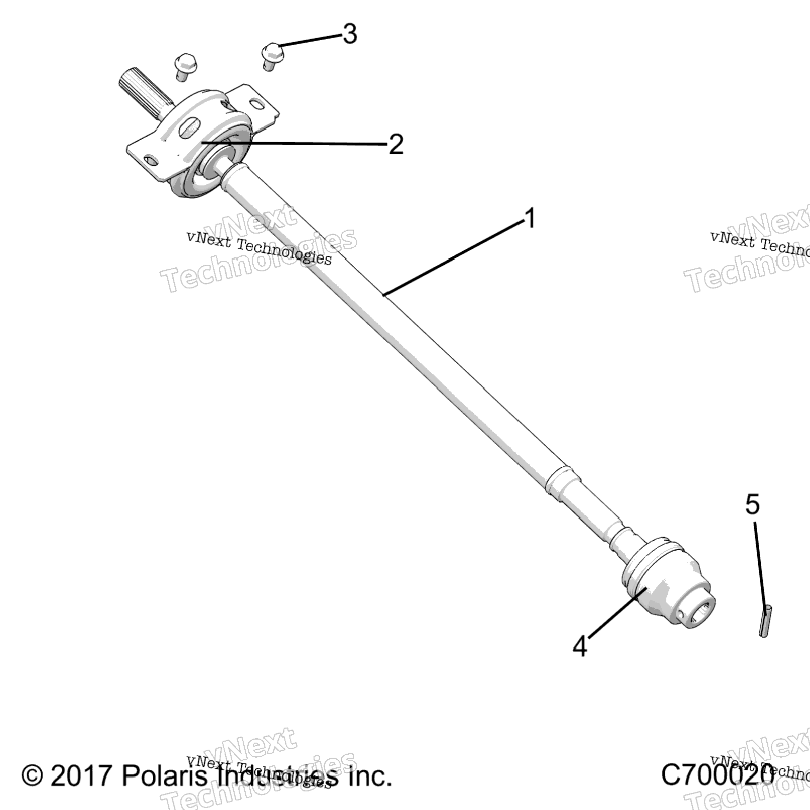 Drive Train, Front Prop Shaft R22rrp99cg