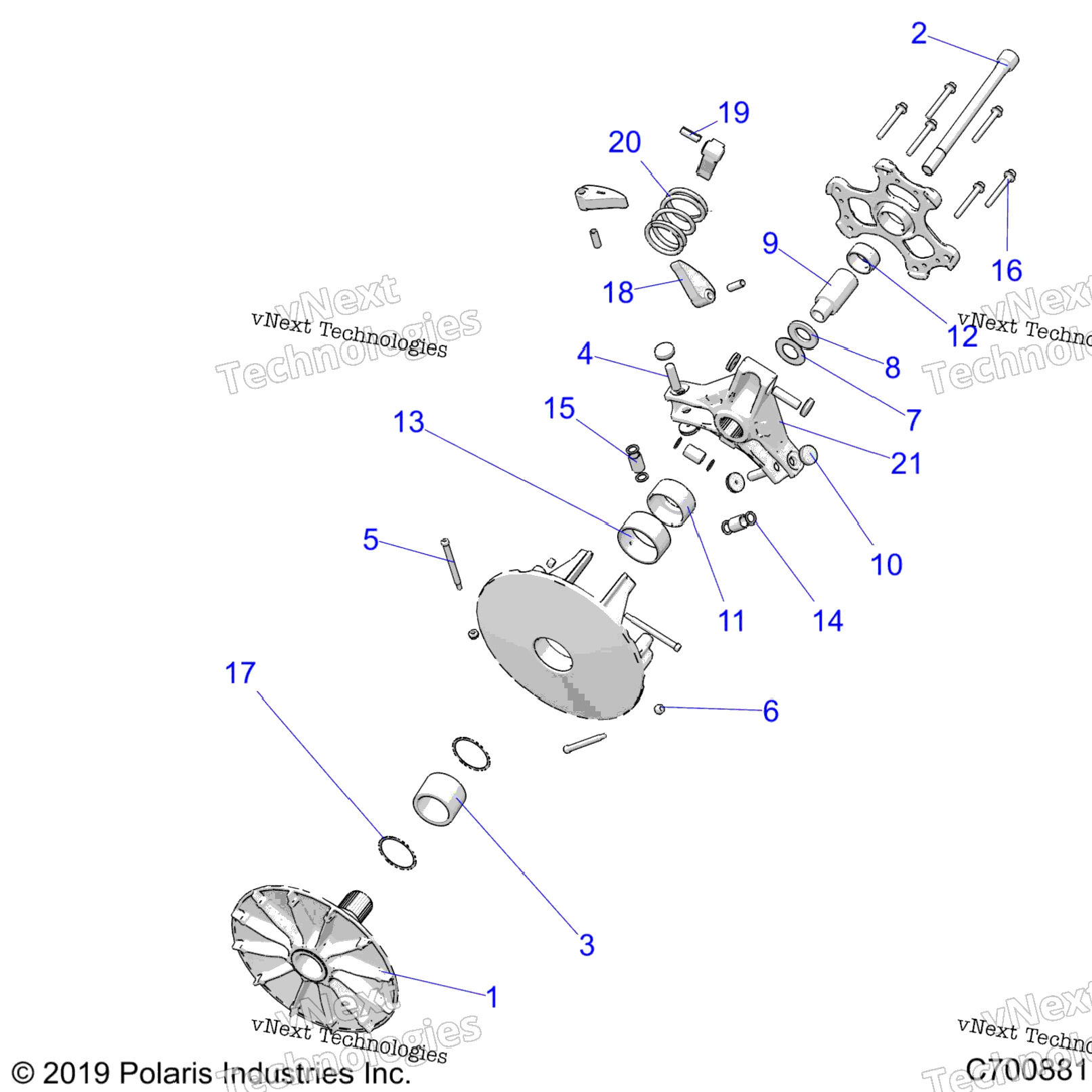 Drive Train, Primary Clutch R22rrp99cg