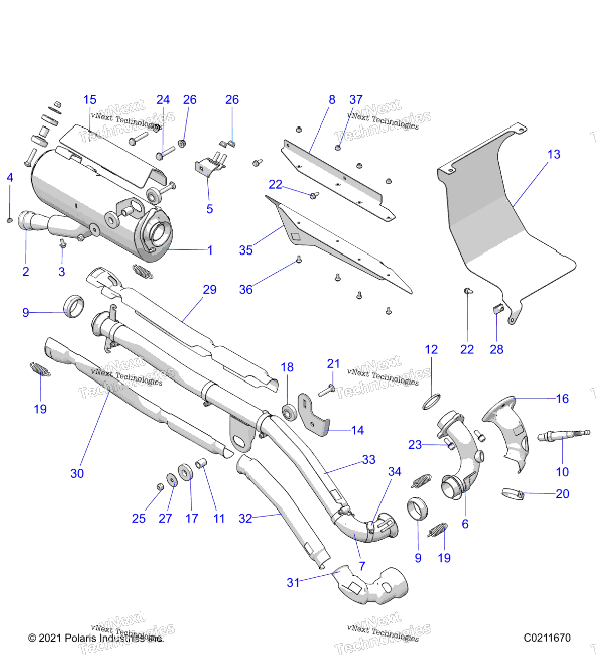 Engine, Exhaust, Evap A22sje57bx