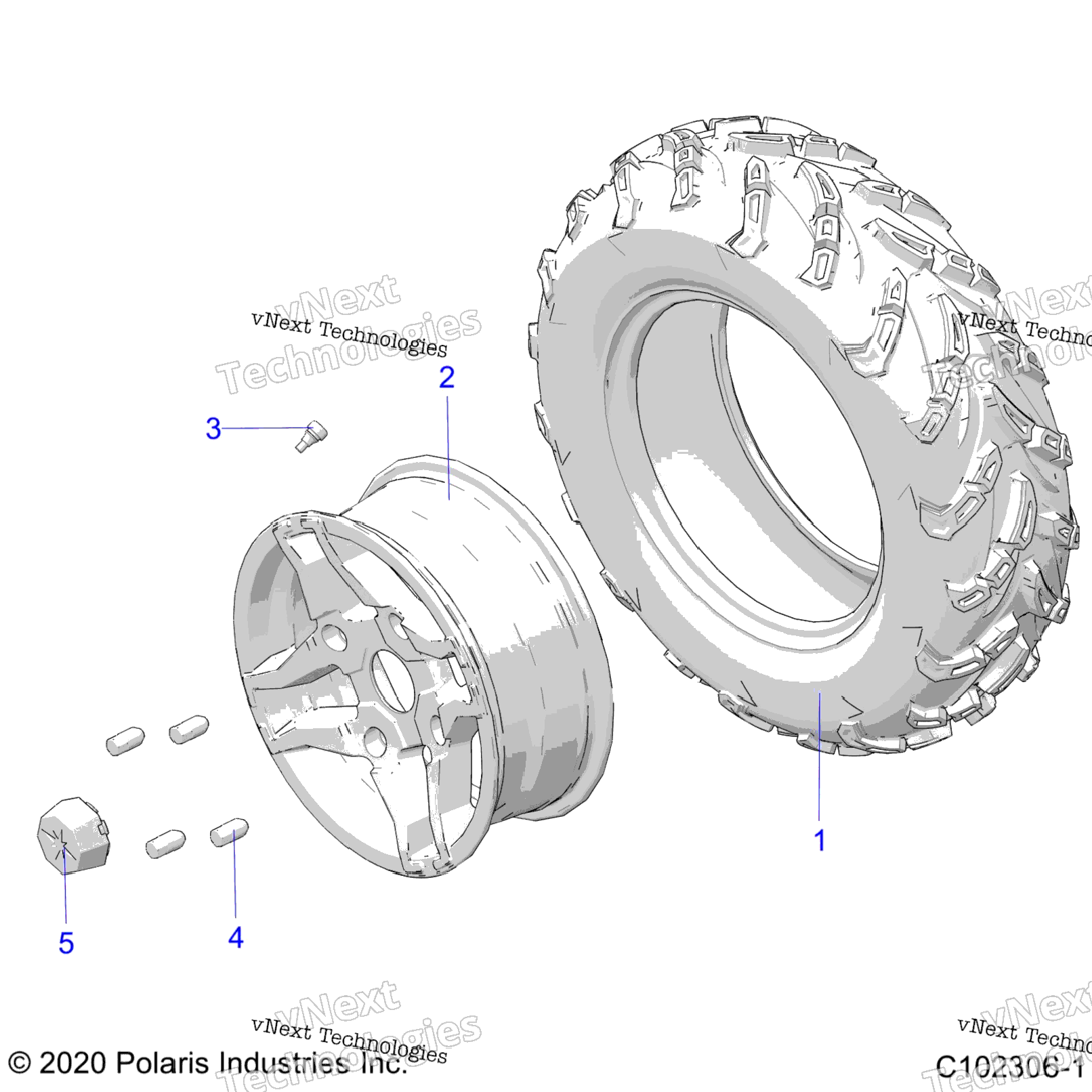 Wheels, Front Tire