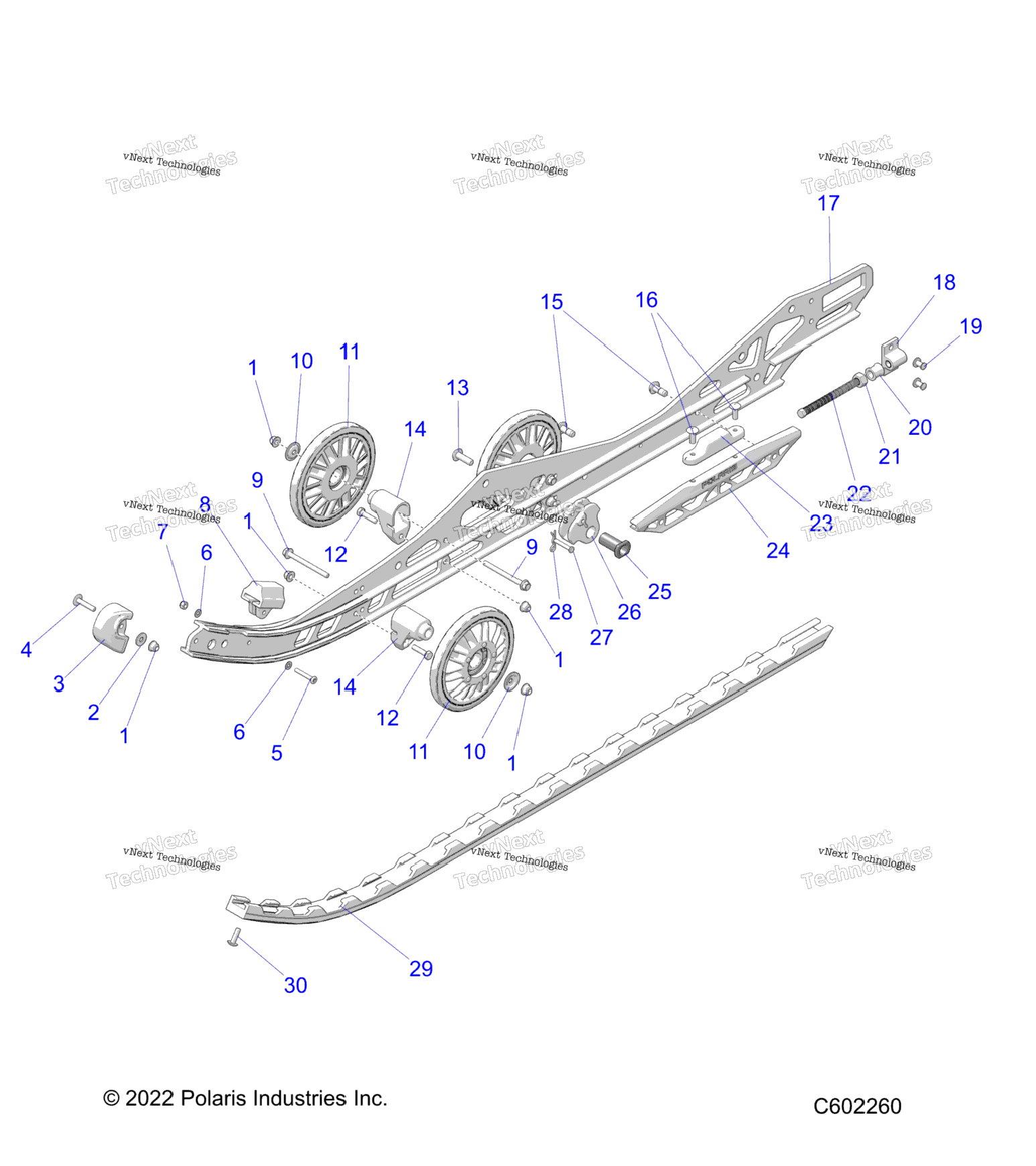 Suspension, Rail Beam LhRh