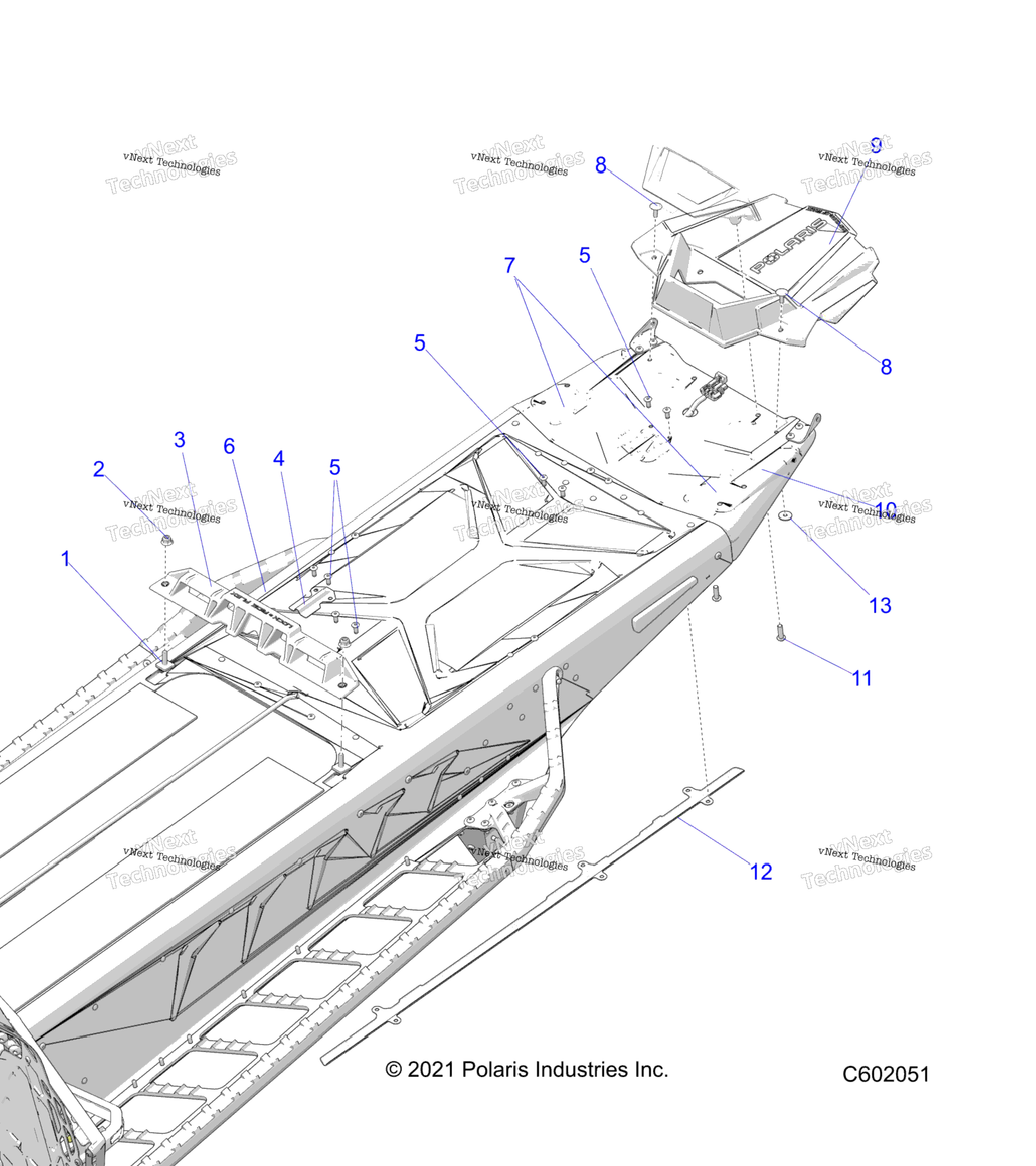 Chassis, Rear, Misc. Covers And Snowflap All Options