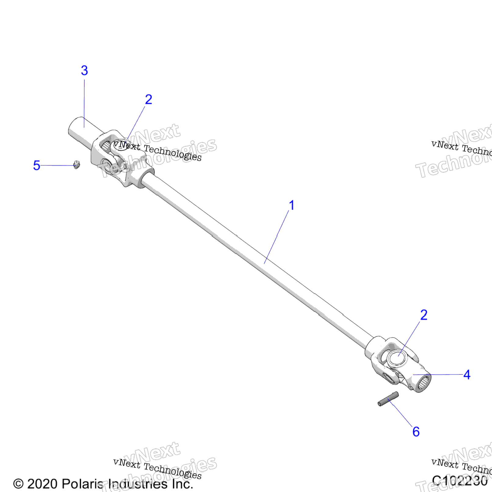 Drive Train, Front Prop Shaft