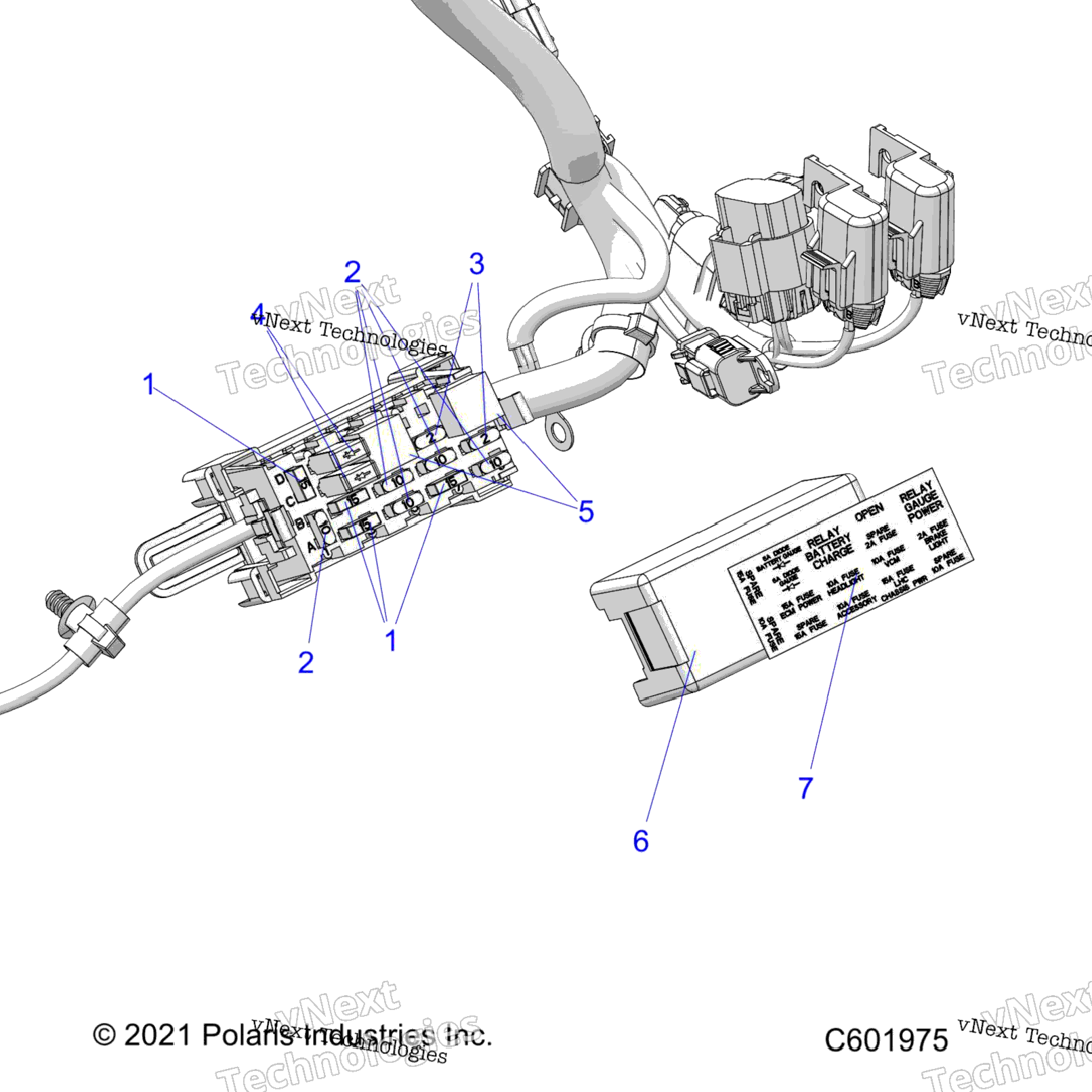 Electrical, Fuse Block, Fuses All Options