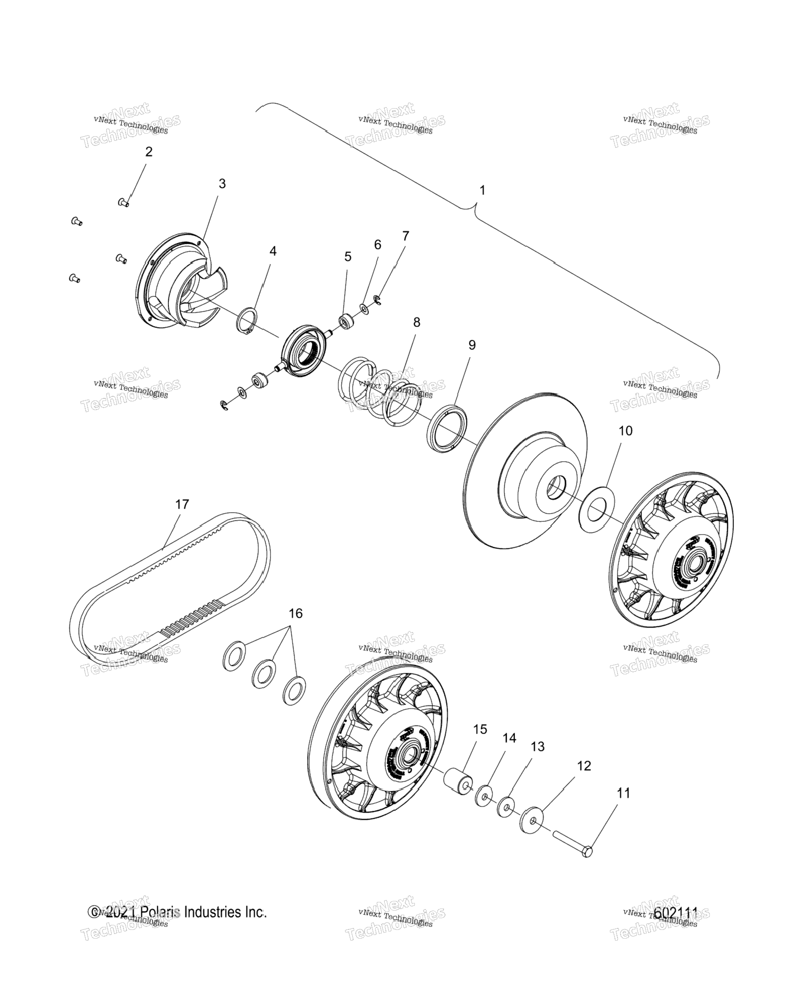 Drive Train, Clutch, Secondary S22tdv8ms8Me